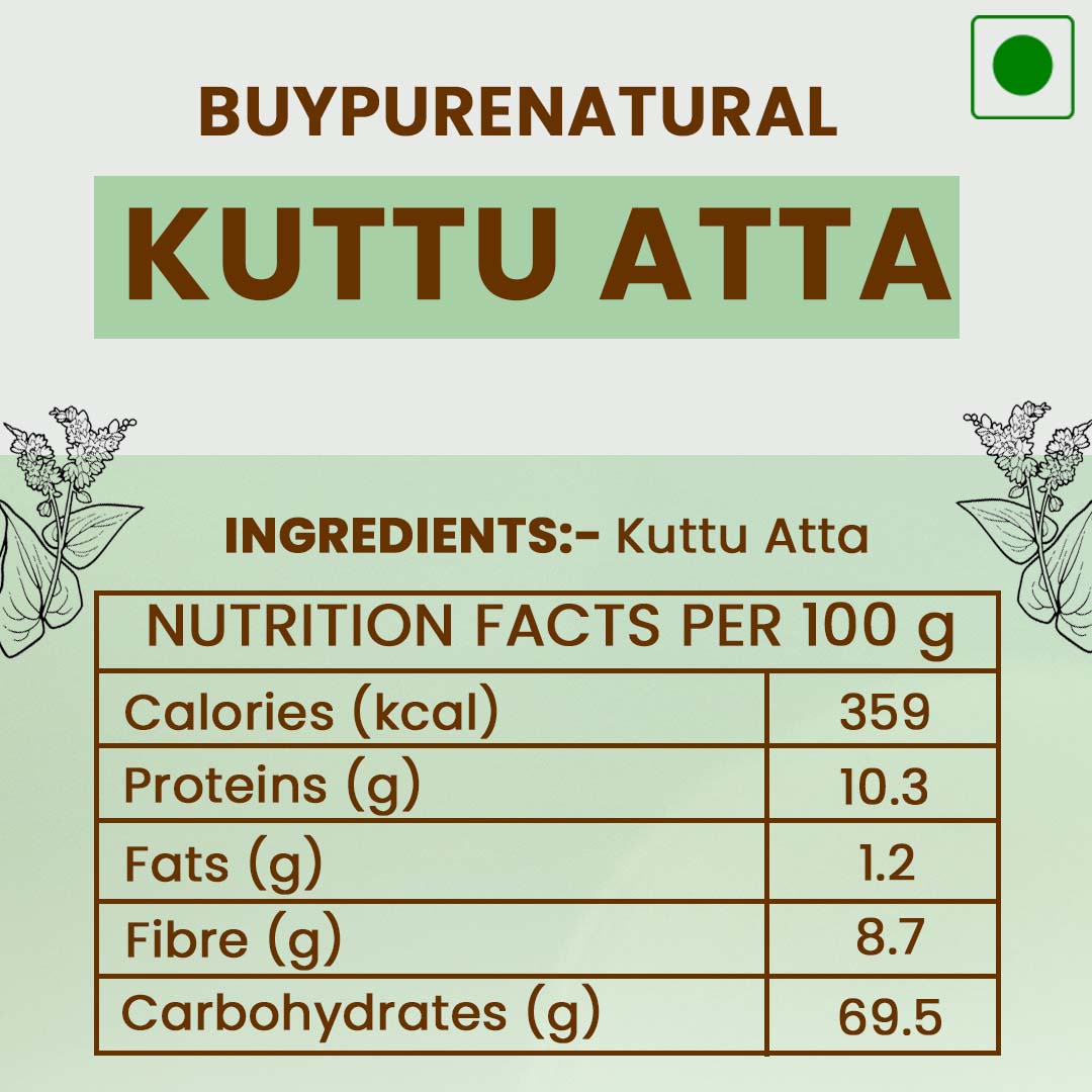byPureNaturals Kuttu Vrat Atta (Buckwheat Flour)