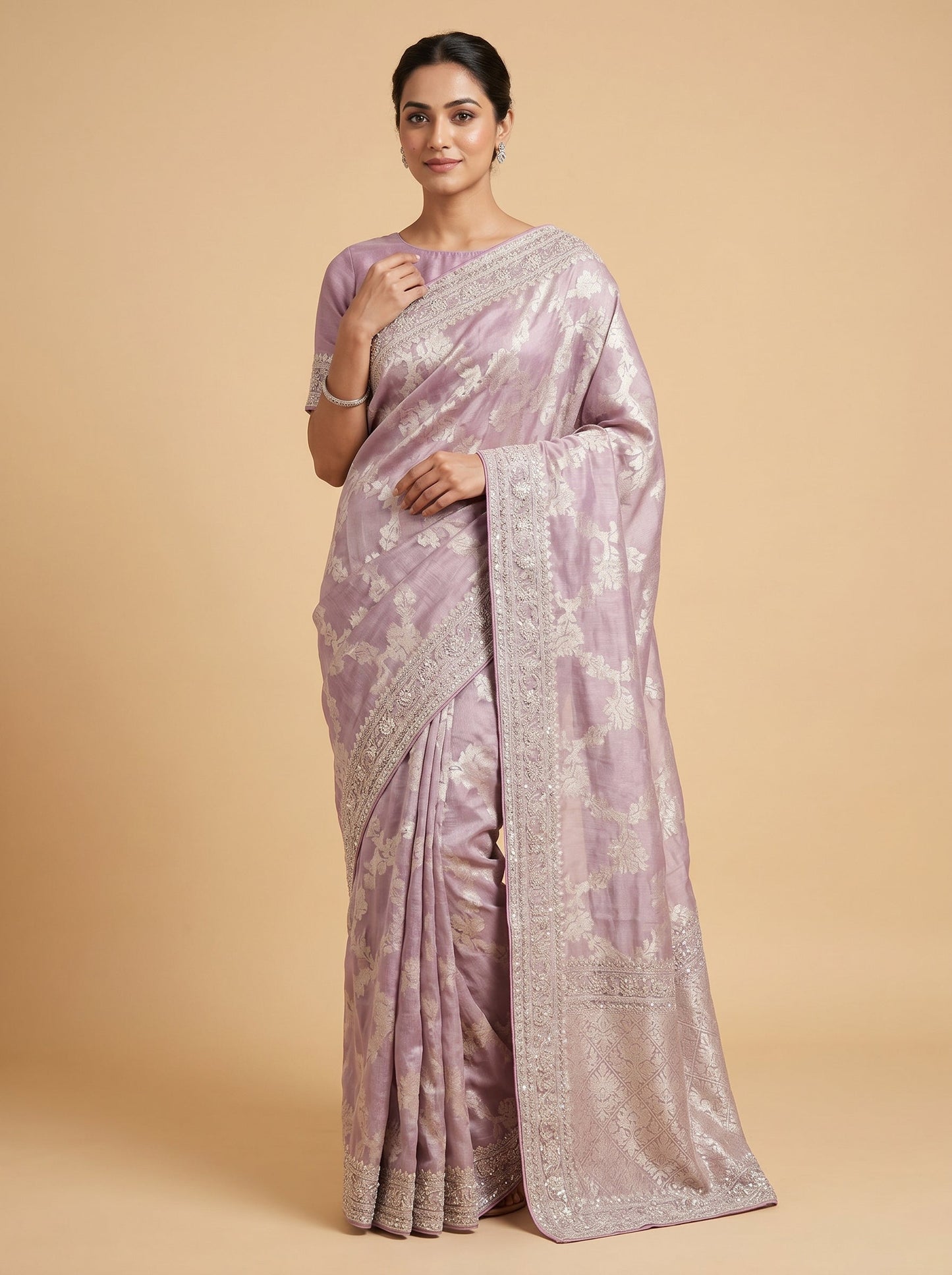 Lavender Refined Elegance Saree