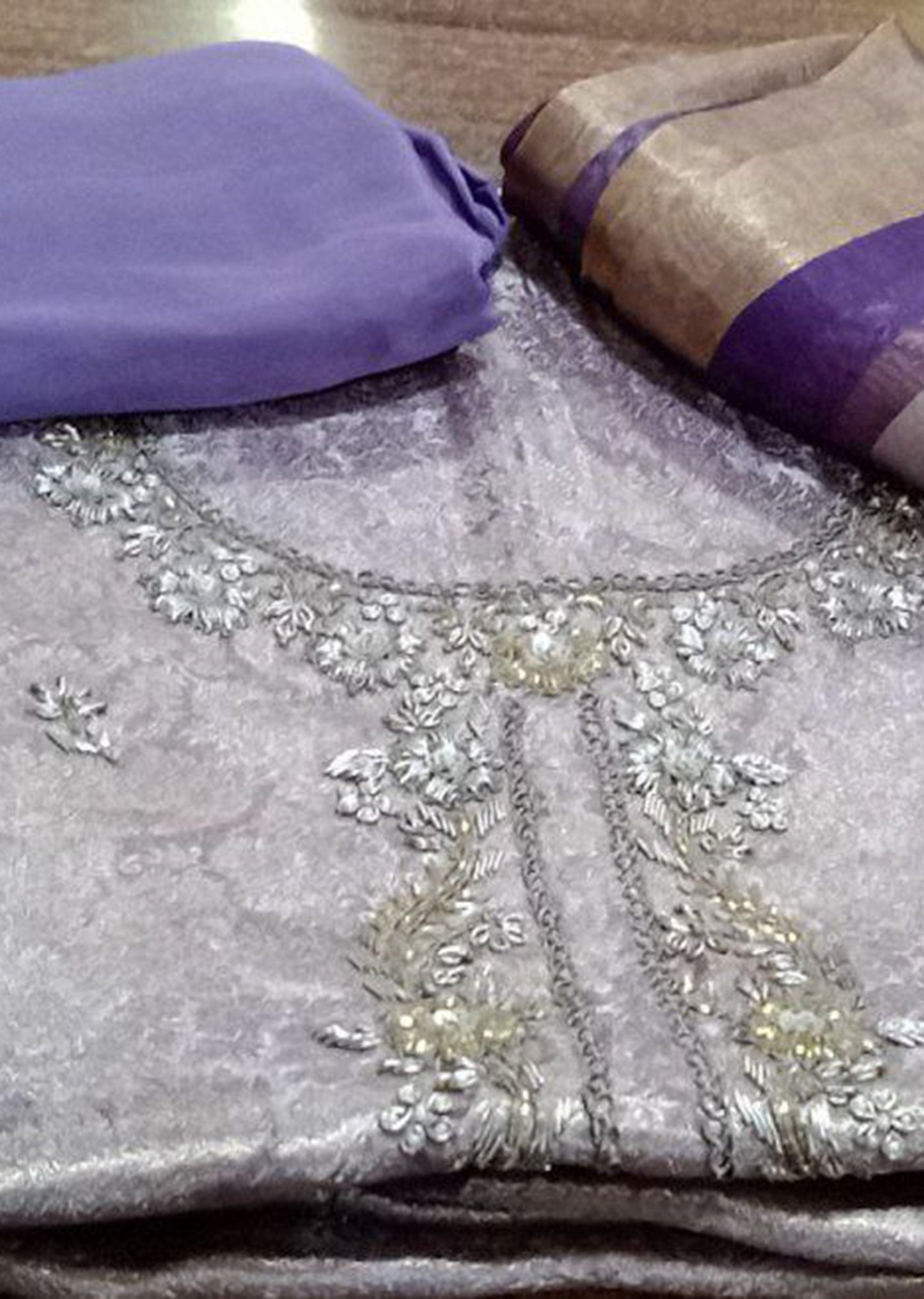 Lilac Whisper Dress Material