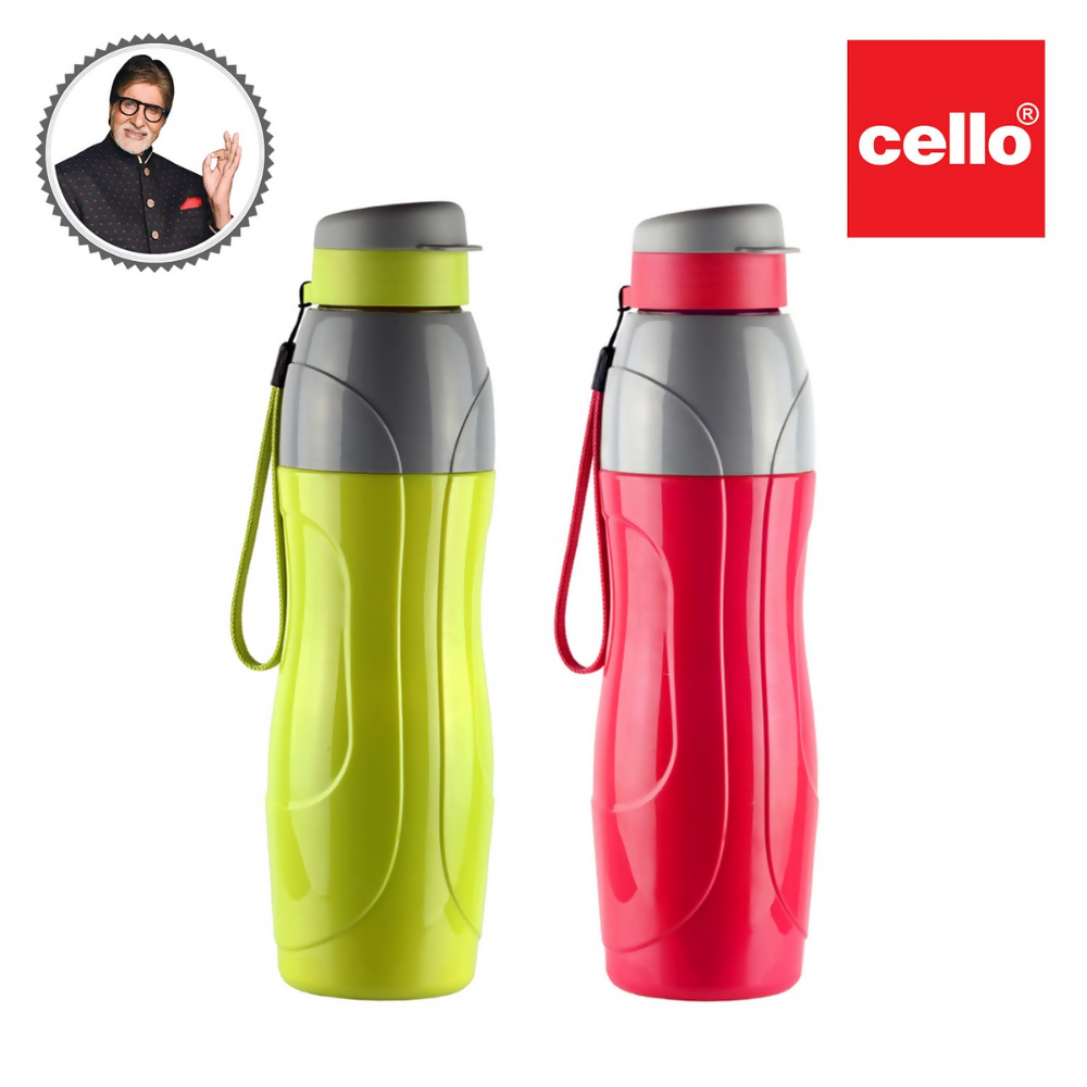 Cello Puro Sports 900 Plastic Water Bottle Set