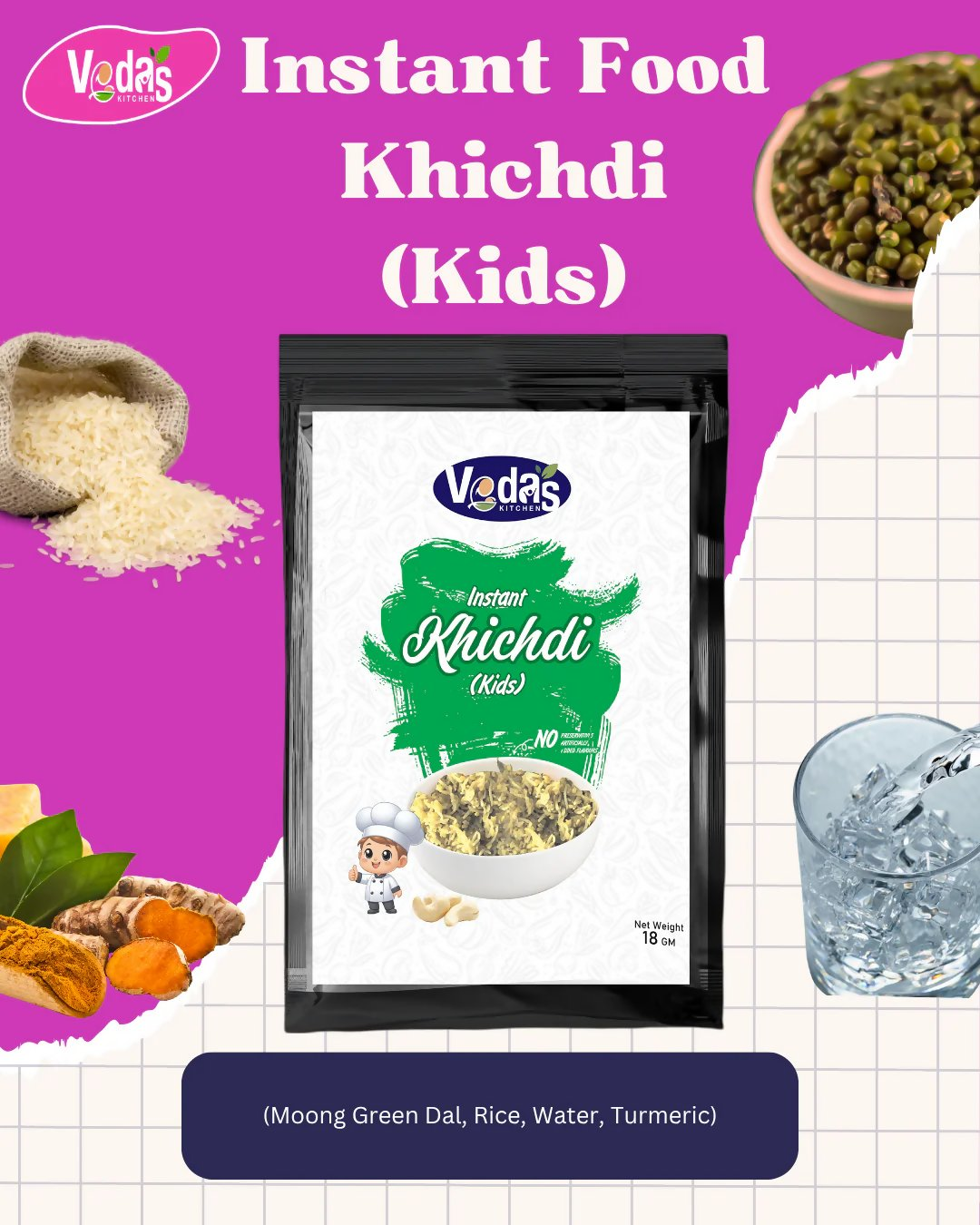 Vedas Kitchen Khichdi Instant (Kids)
