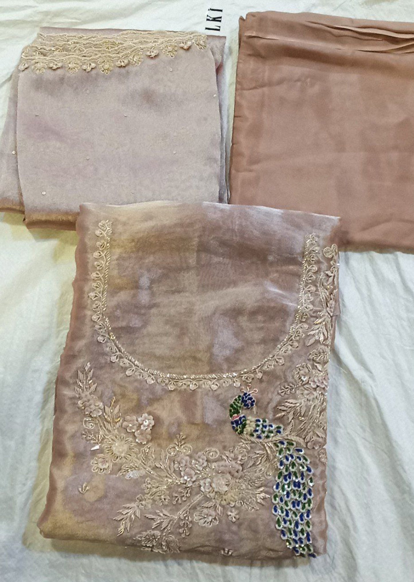 Lush Pink Dress Material
