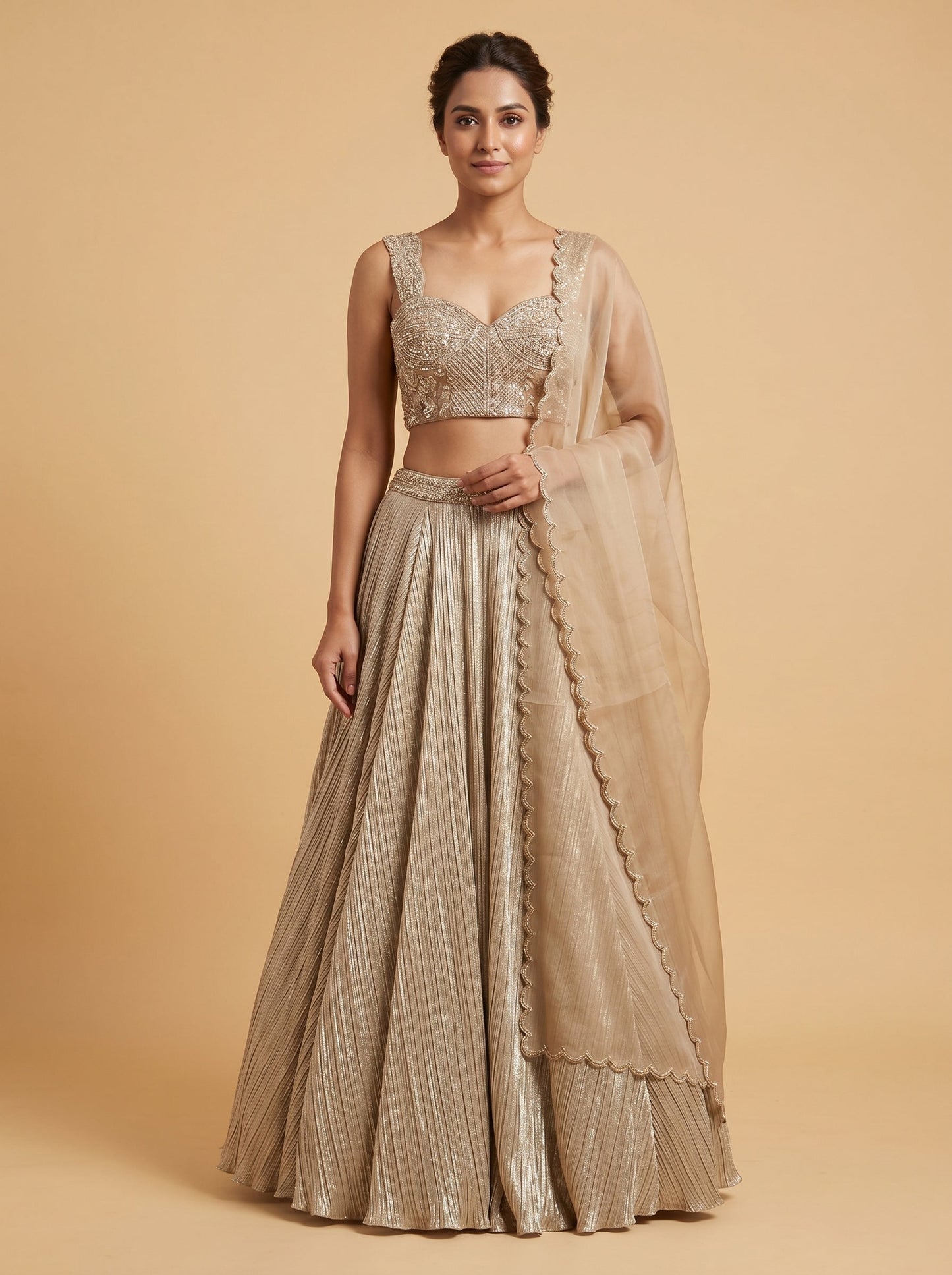 Lustrous Gold Lehenga