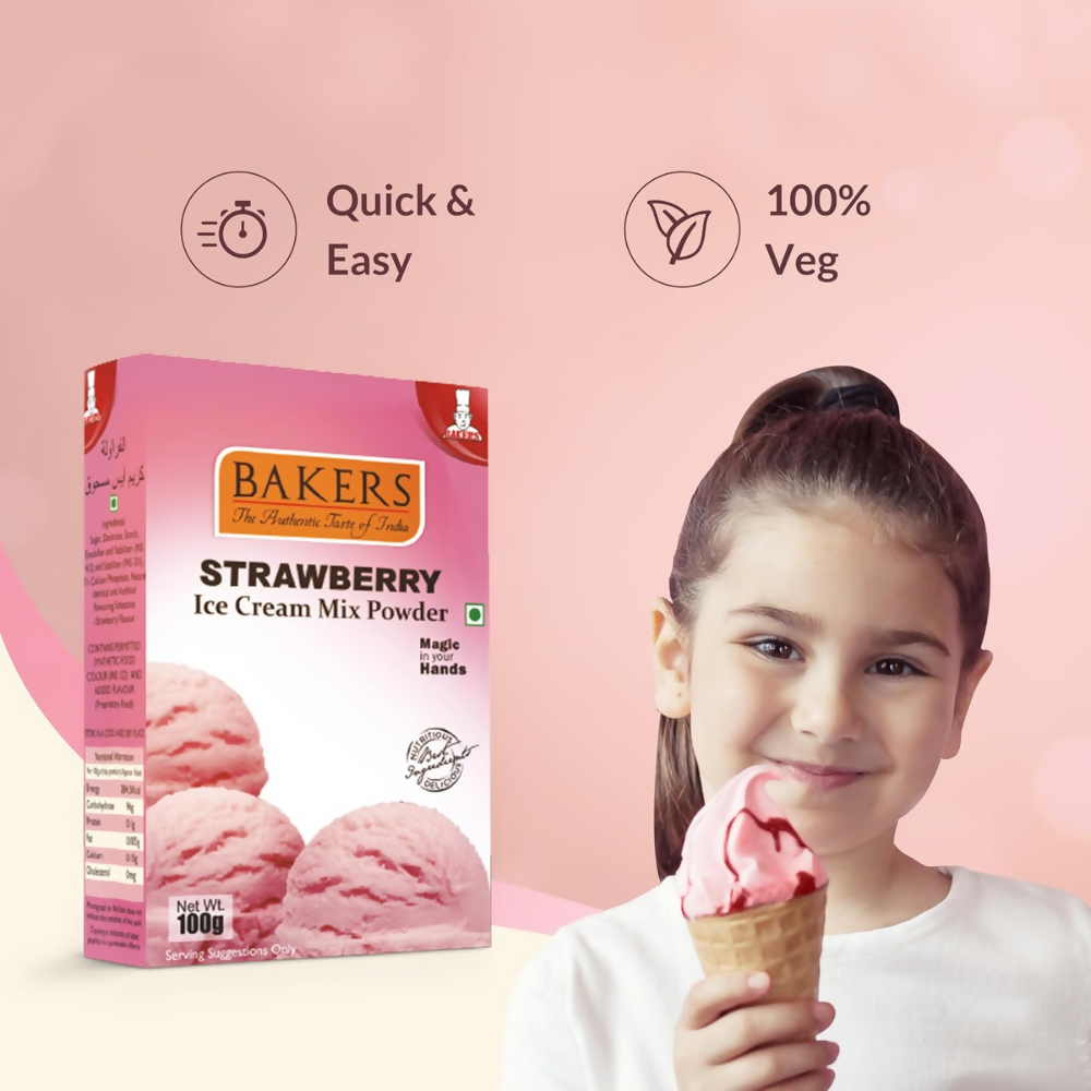 BAKERS Strawberry Ice Cream Powder