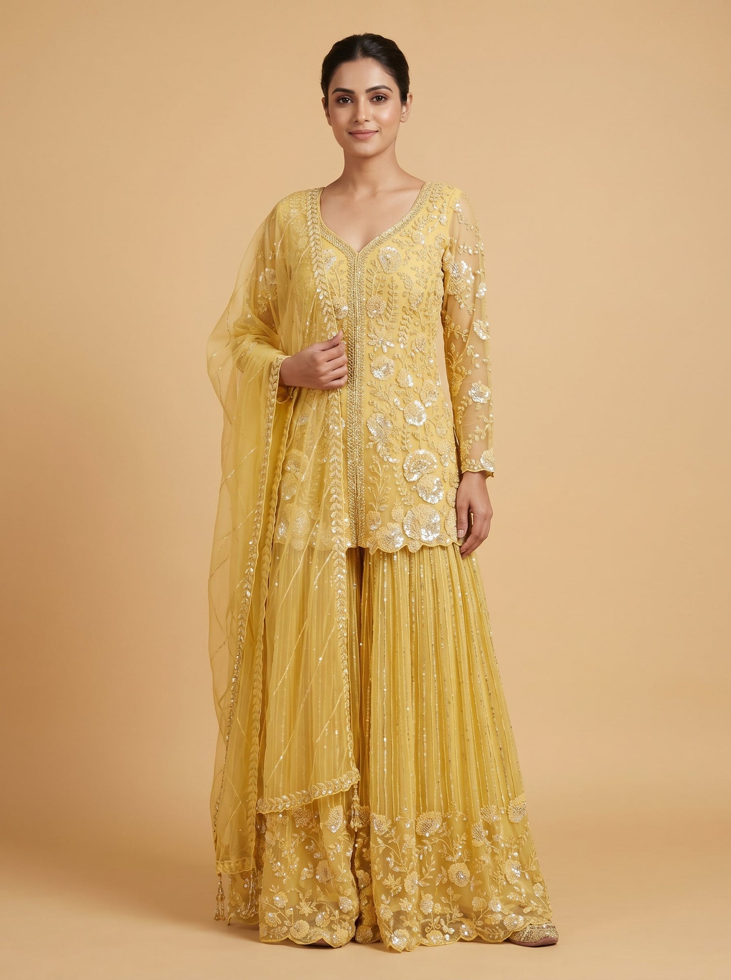 Marigold Yellow Palazzo Set