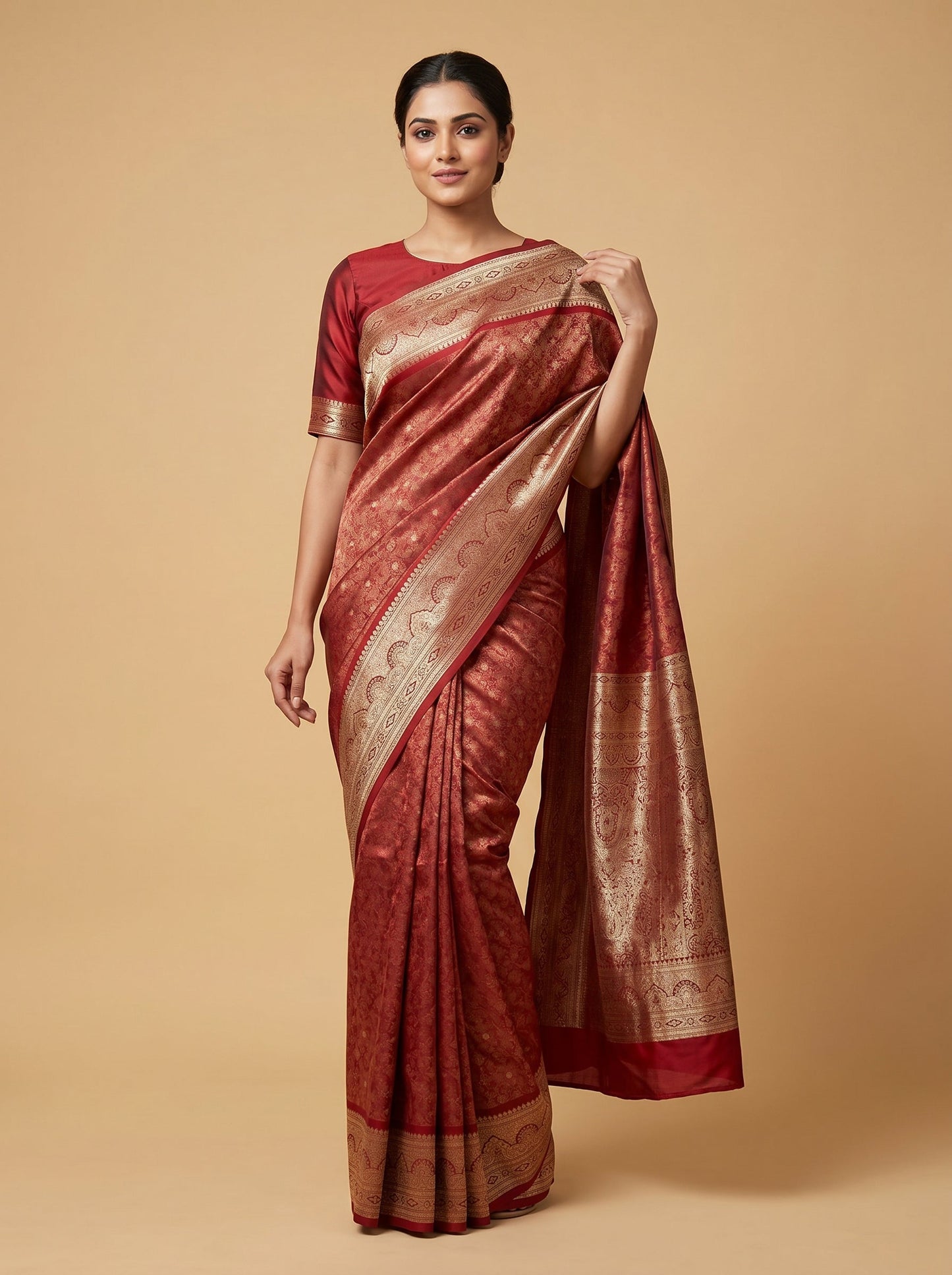 Maroon Nobility Saree