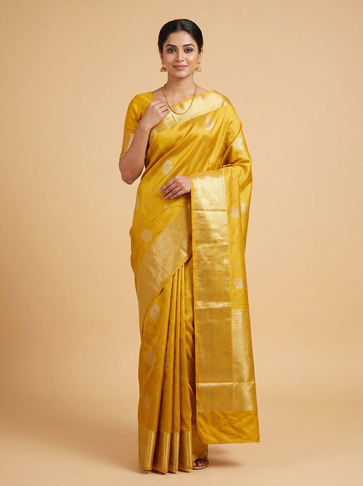 Mehendi Green Classic Handloom Saree