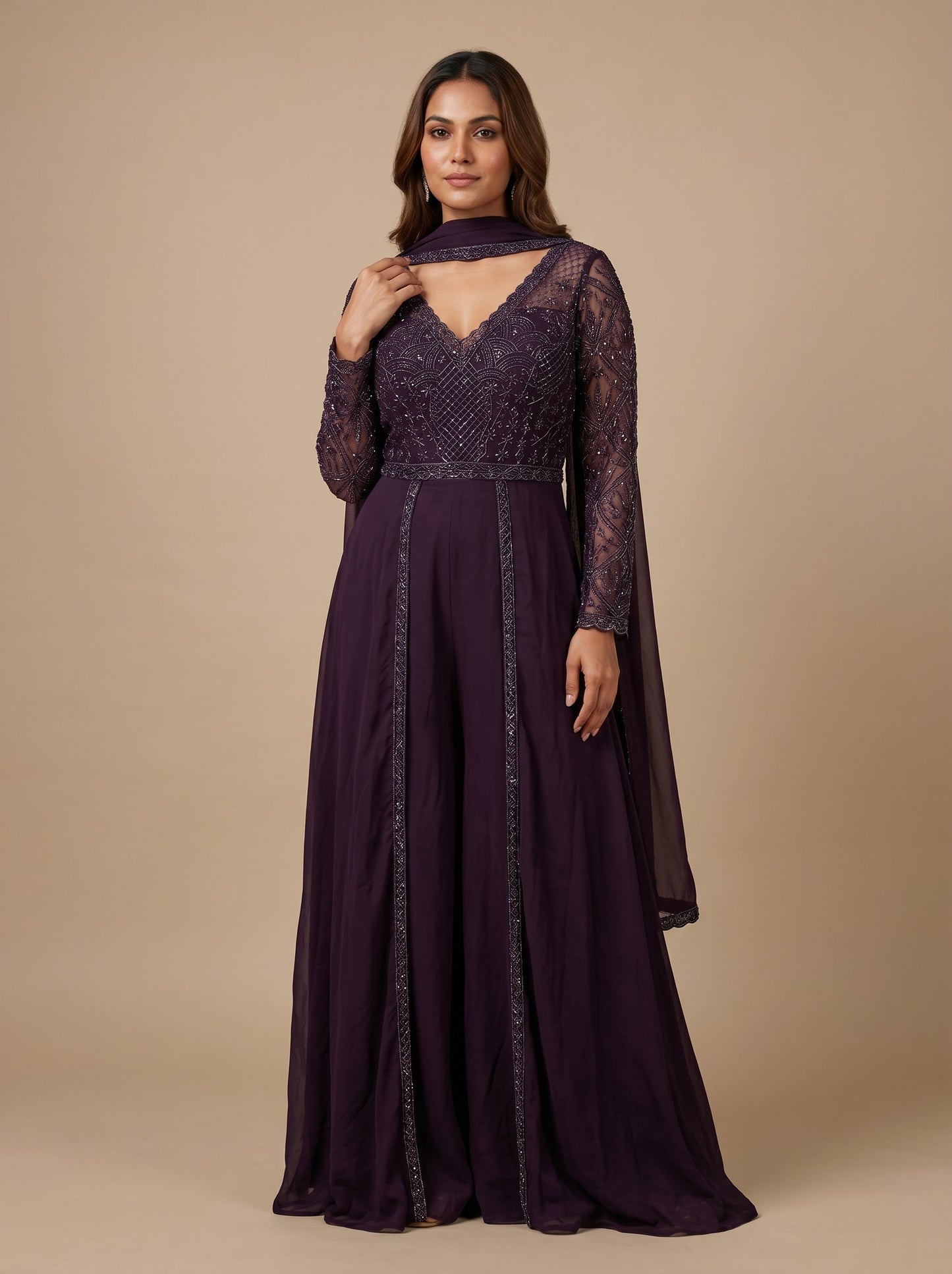 Merlot Flow Wine Skirt Set