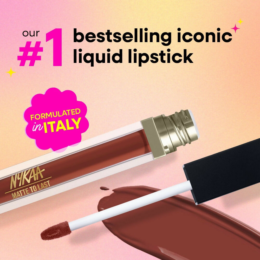 Nykaa Matte To Last ! Transferproof Liquid Lipstick - Chai -18