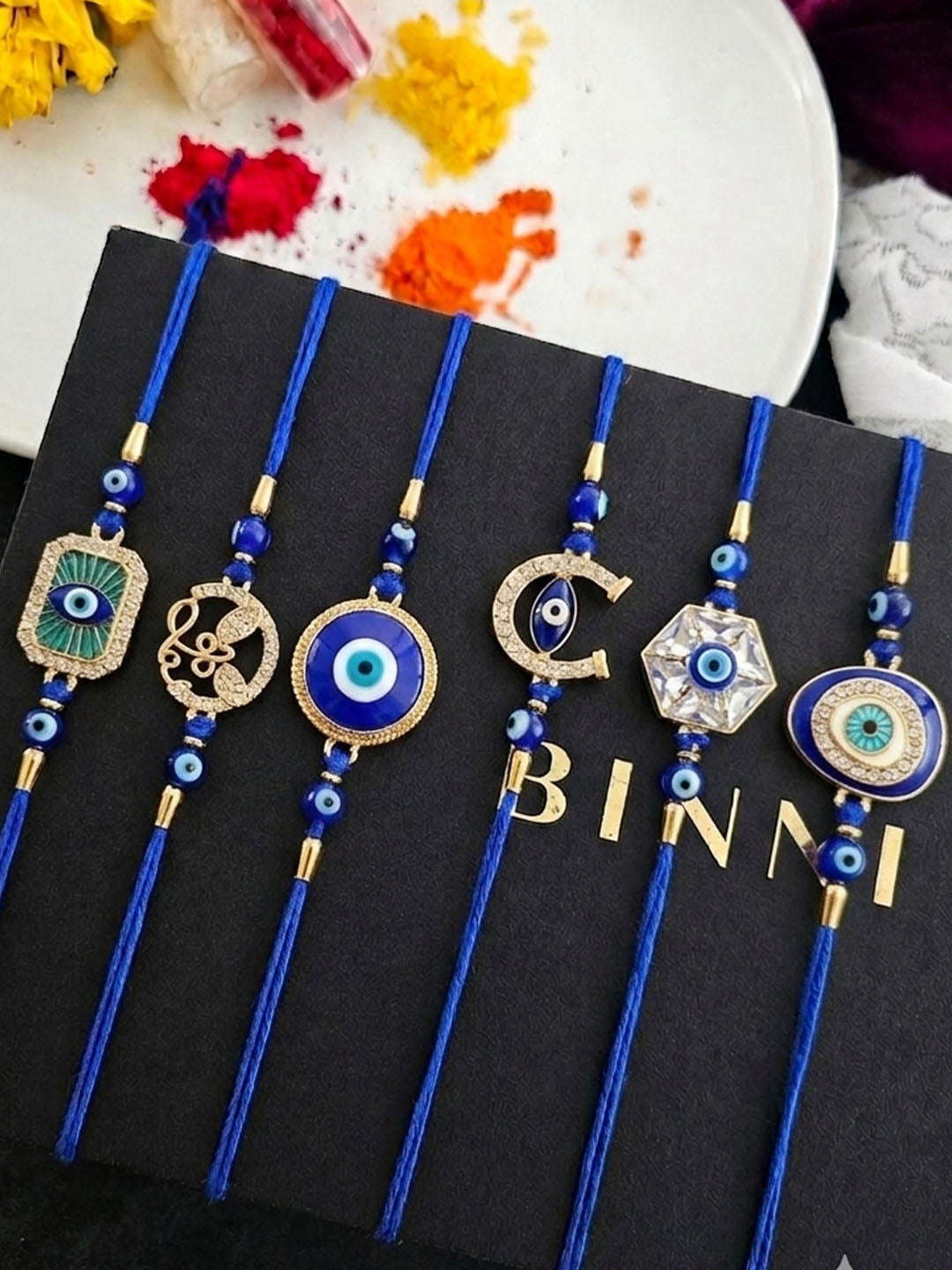 Evil Eye Protection Rakhi Set
