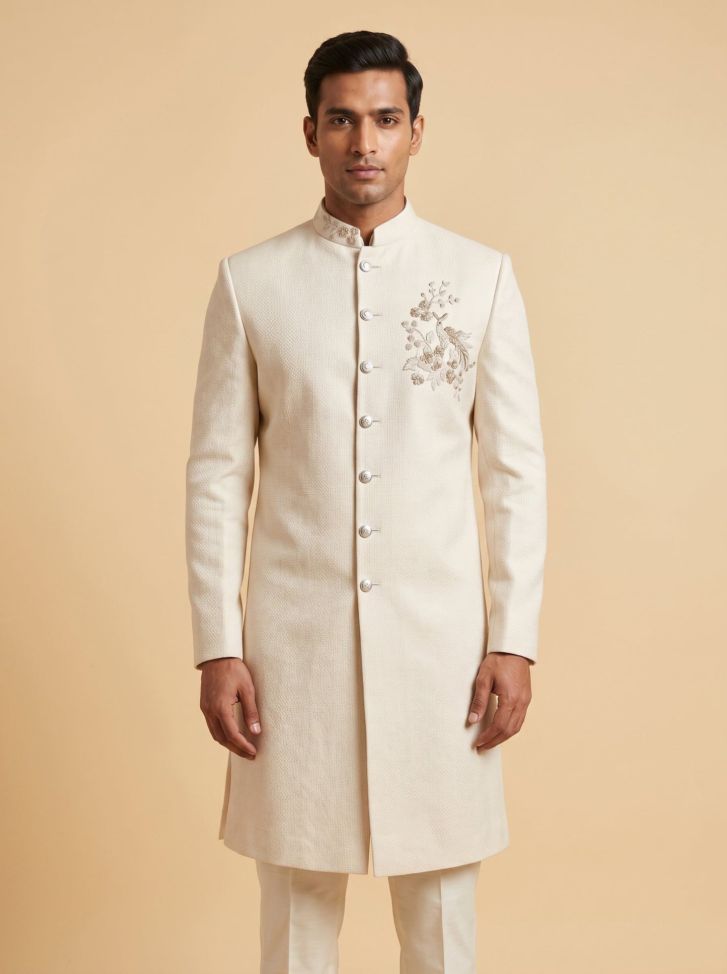 Off-white sherwani