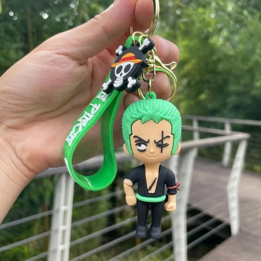 One piece Zoro B | 3D Lanyard Keychain | Silicone