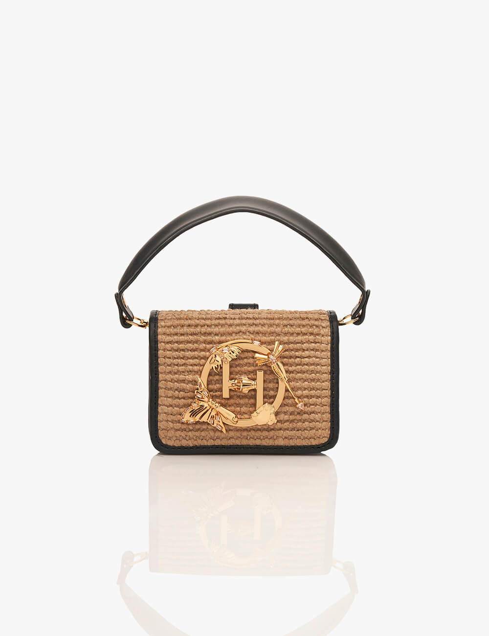 The OH V Furbie Handbag in Jute