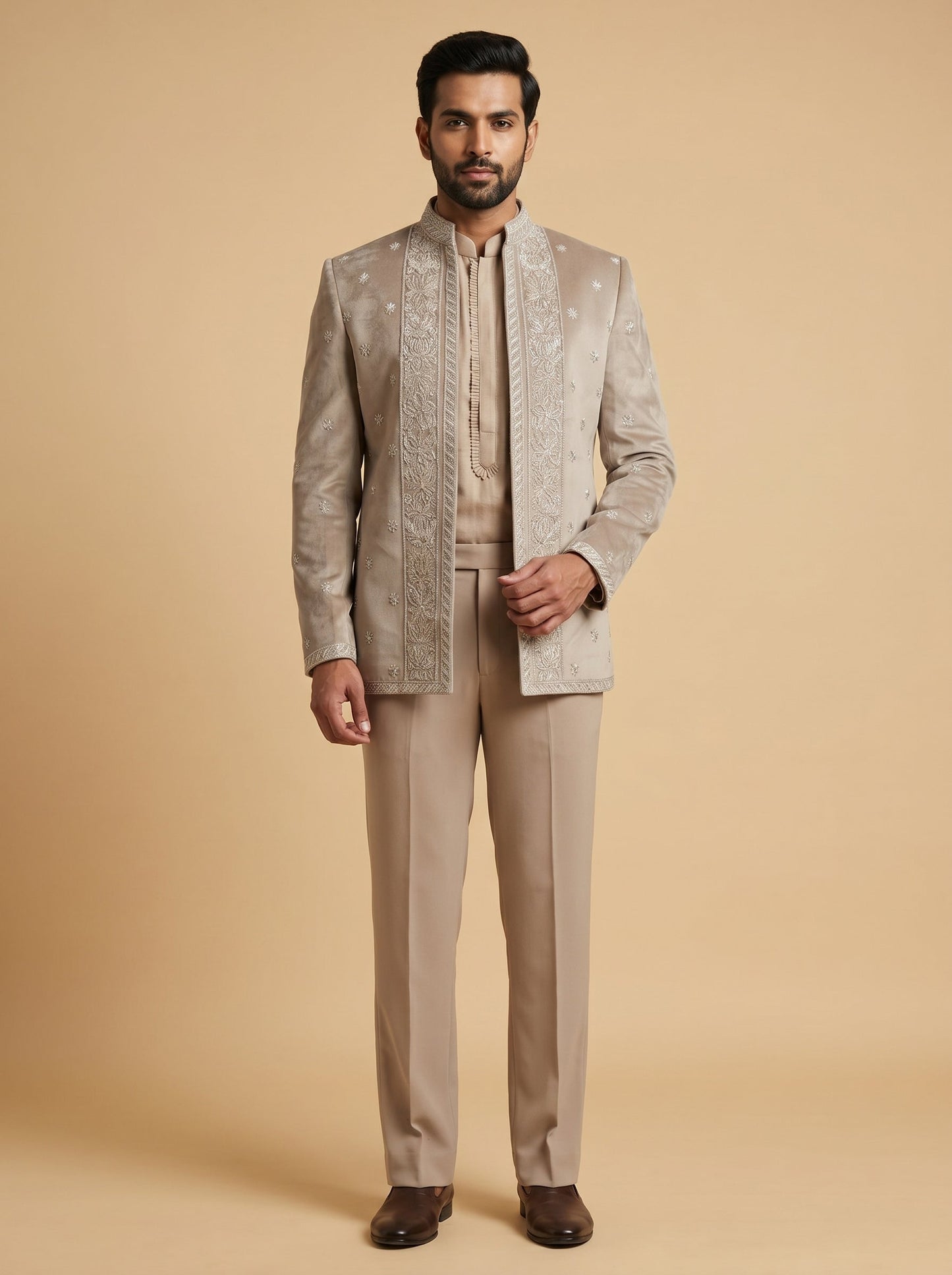 Oyster Indo Western Set