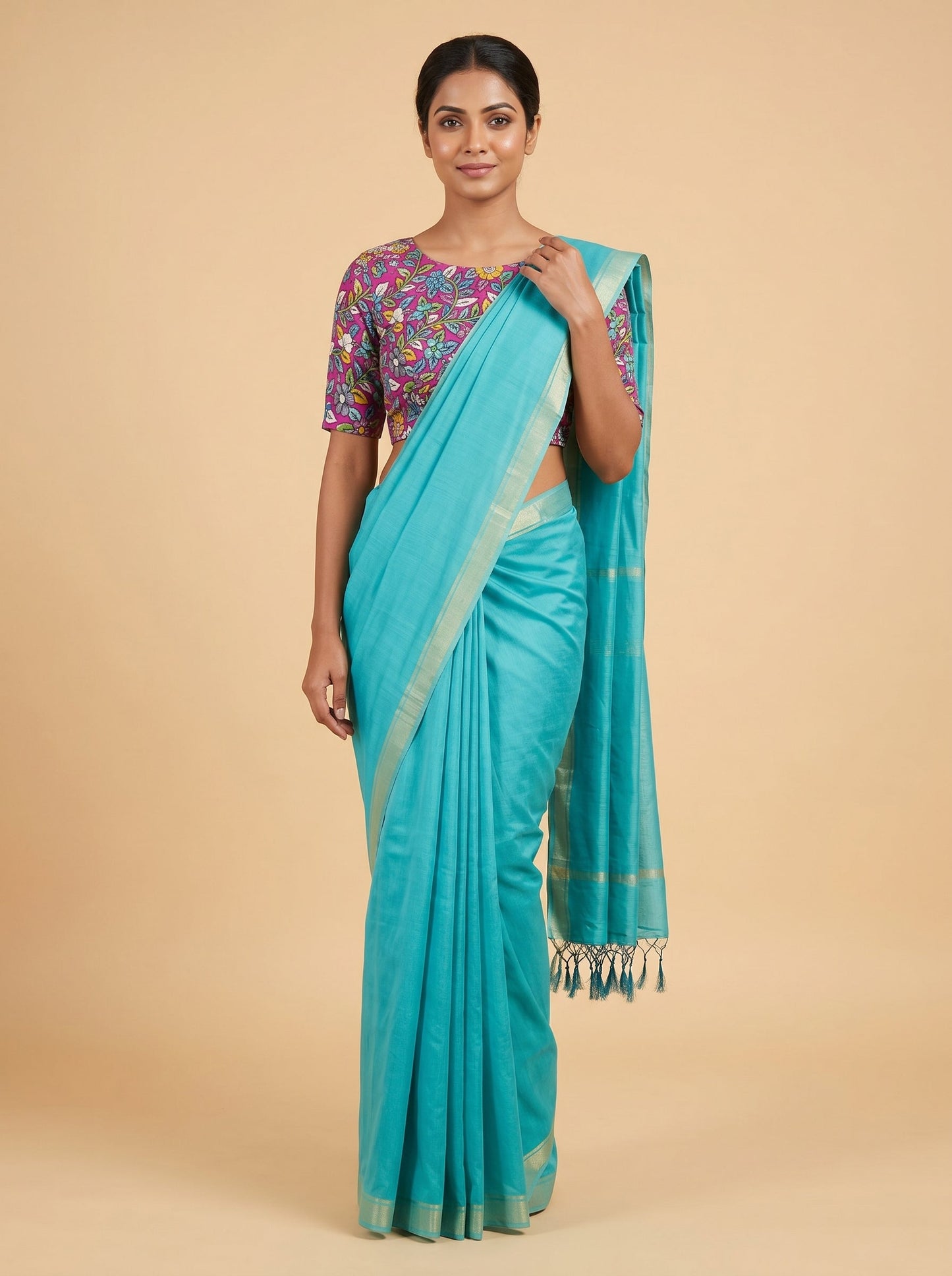 Pastel Green Handloom Saree