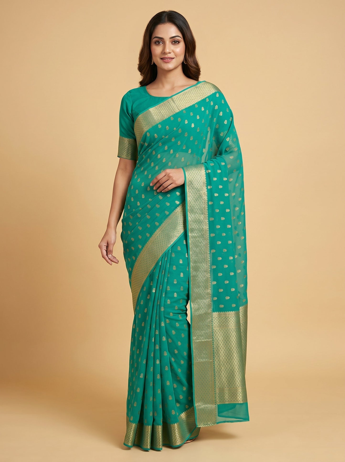 Peach Blush Handloom Saree