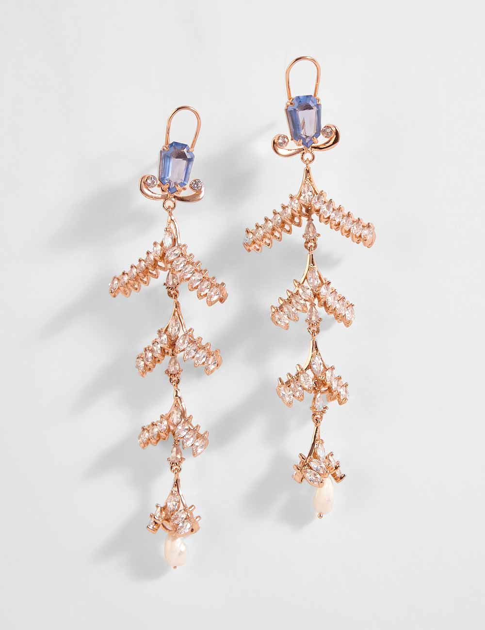 Le Sunset Palm Free Fall Earrings