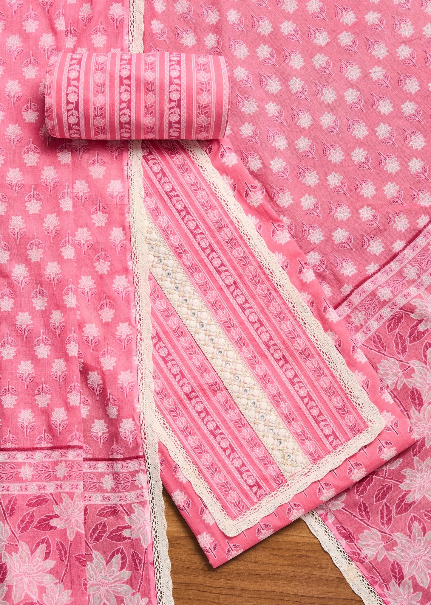 Pink Cotton Suit