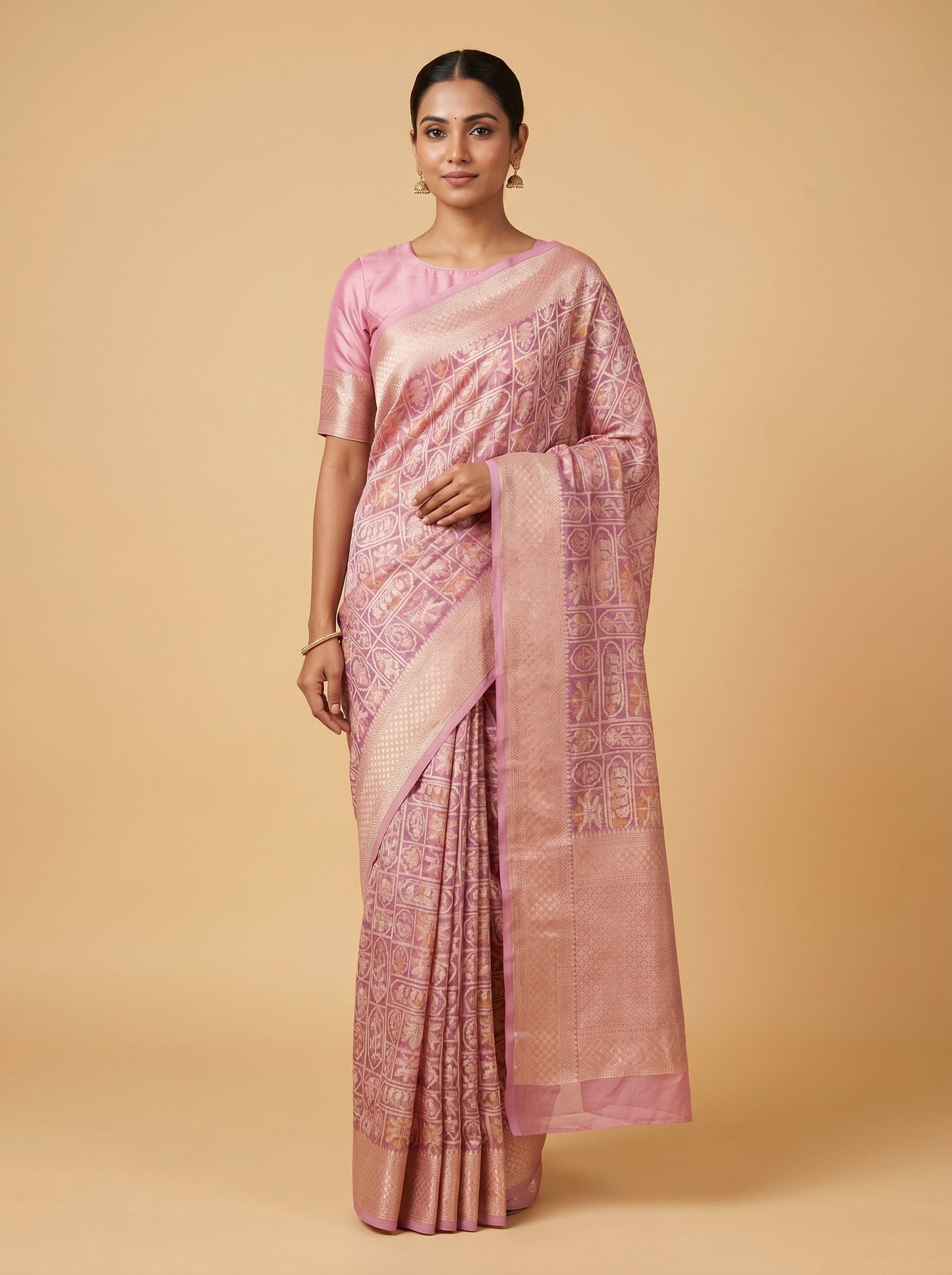 Pink Playful Glow Handloom Saree