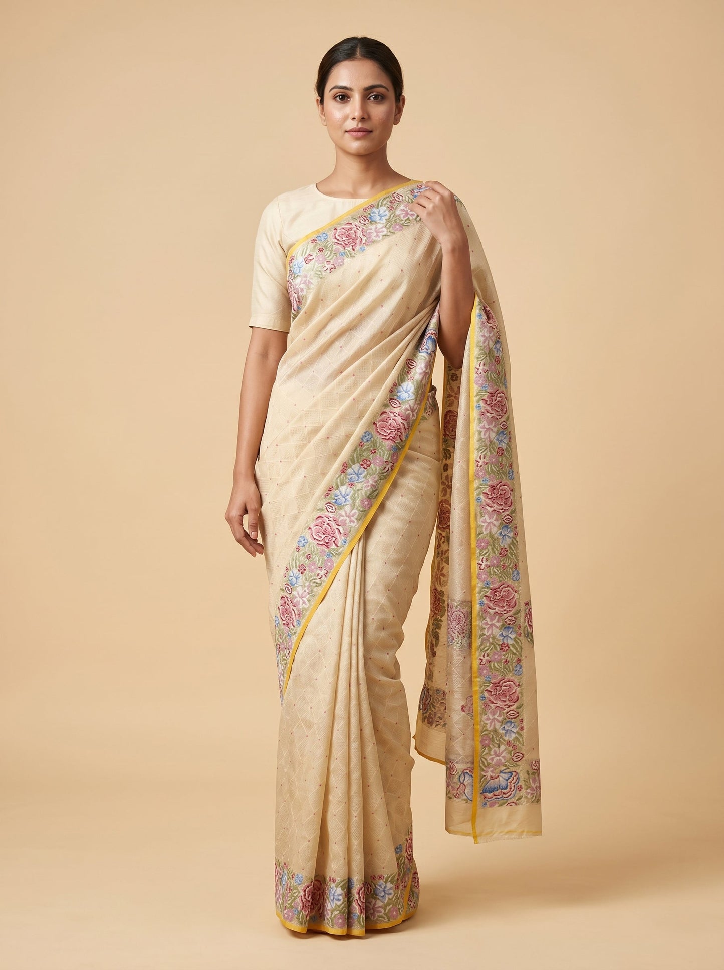 Pink Soft Drape Handloom Saree