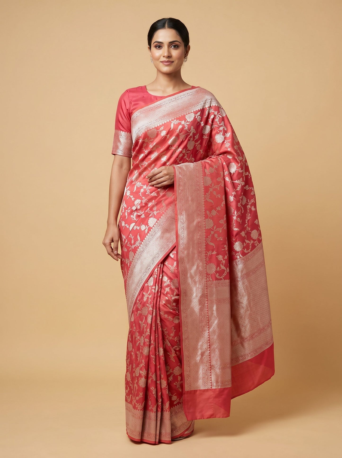 Pink Muted Blush Handloom Saree