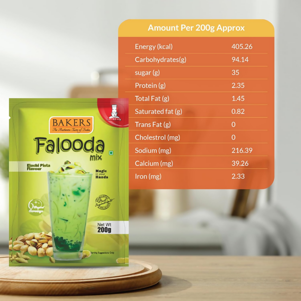 BAKERS Elaichi Pista Flavored Falooda Mix