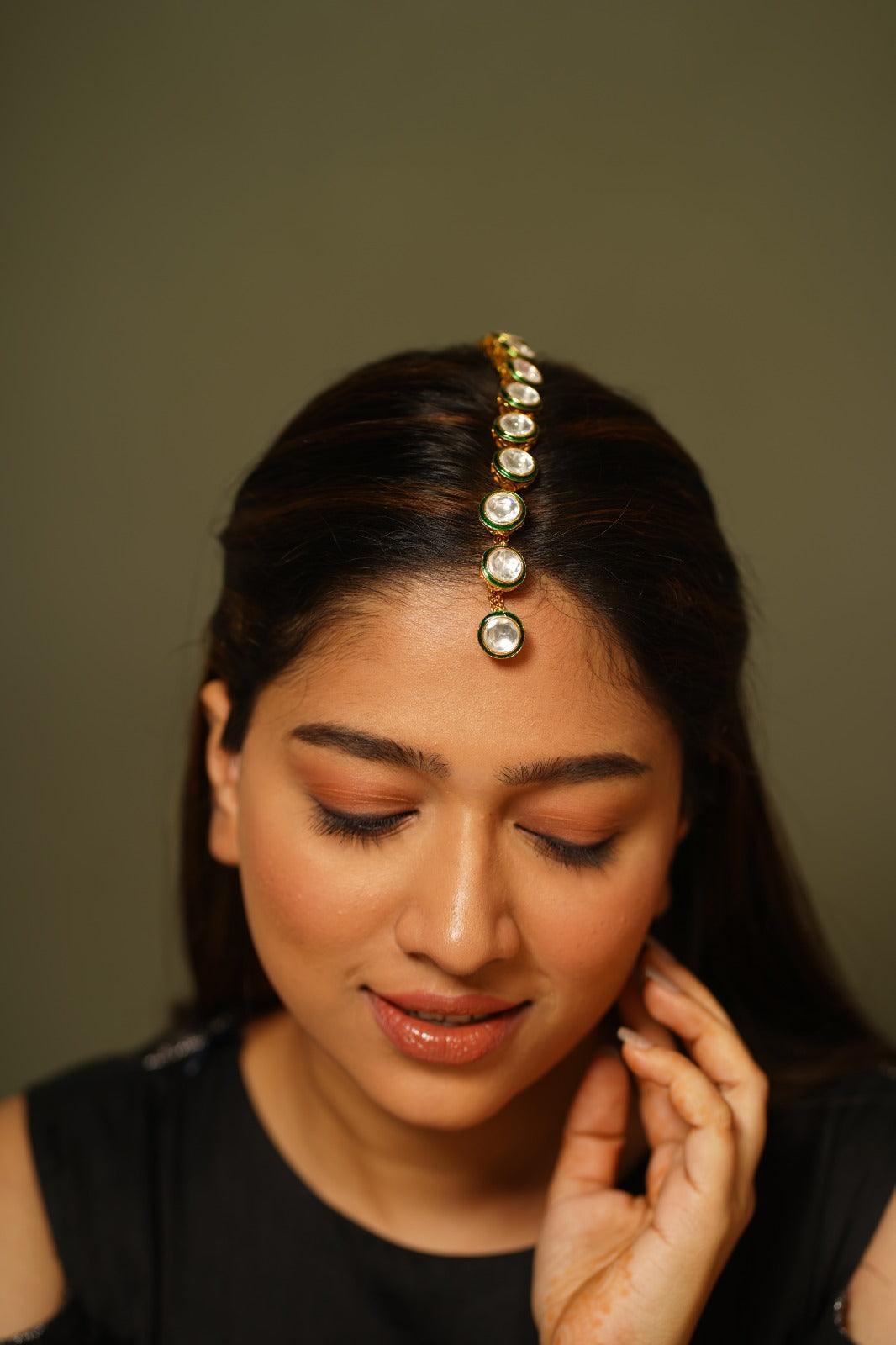 Prerna Polki Mohawk Maangtika