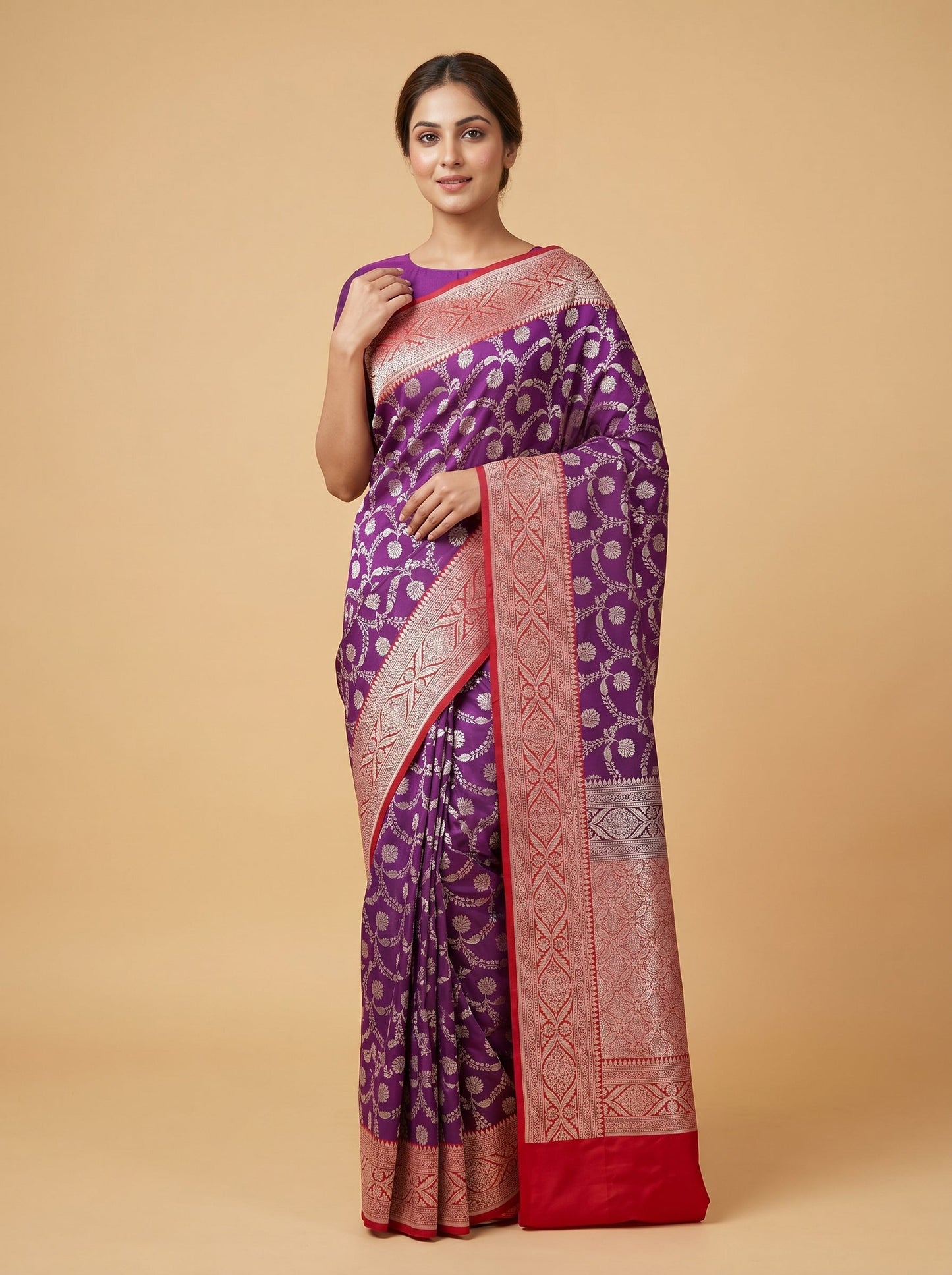 Purple Plenitude Handloom Saree
