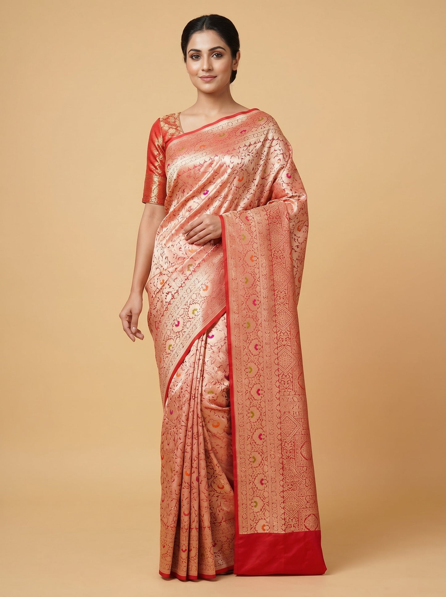 Rani Pink Striking Loom Handloom Saree