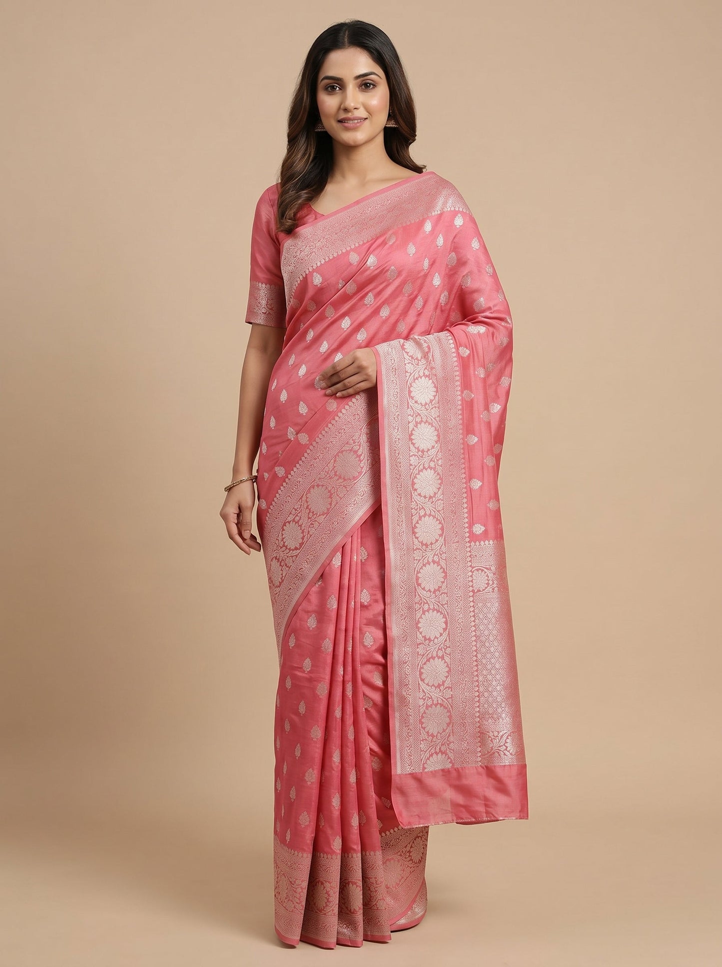 Rani Vibrant Drape Handloom Saree