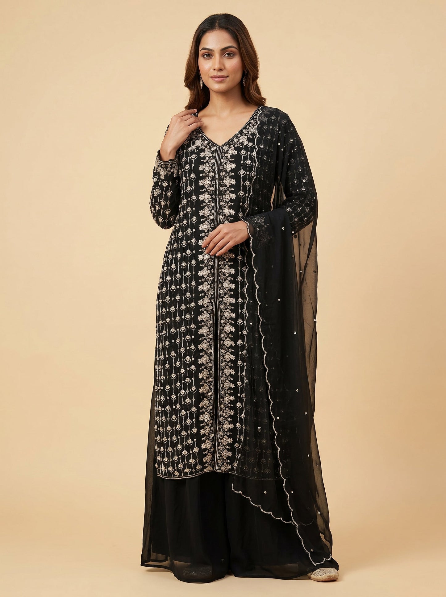Raven Black Palazzo Set