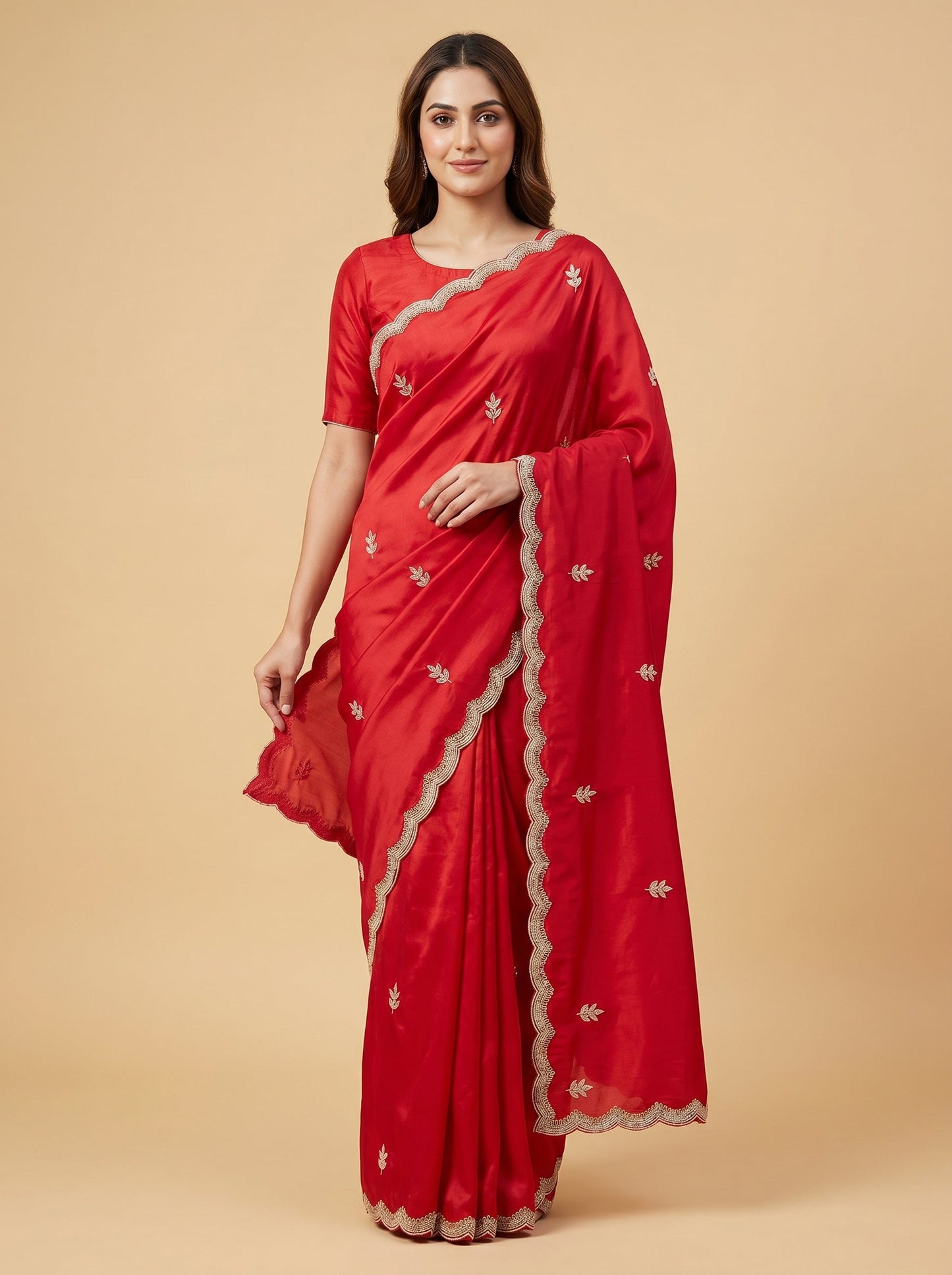 Red Rich Artistry Saree