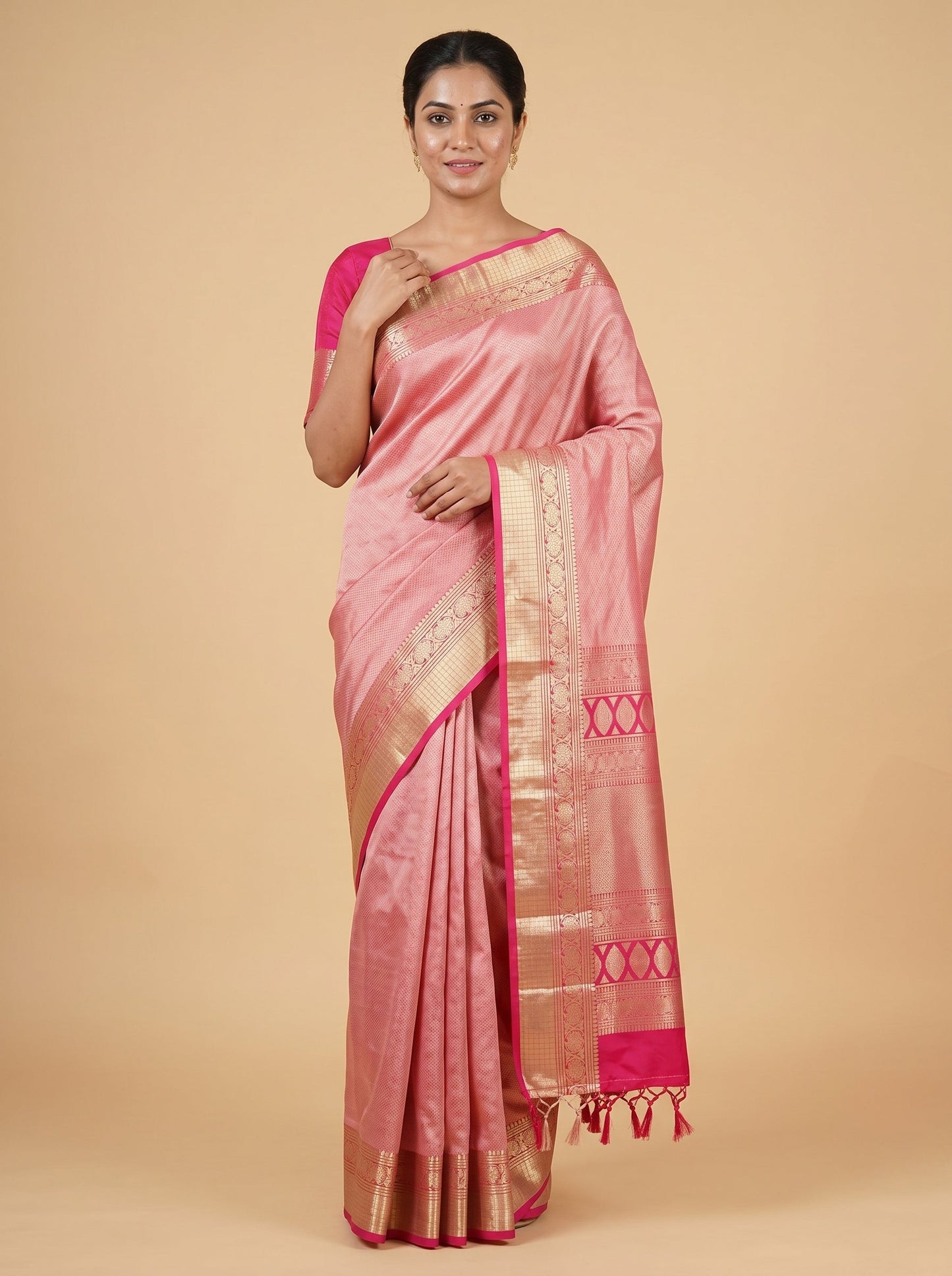 Red Royal Scarlet Handloom Saree