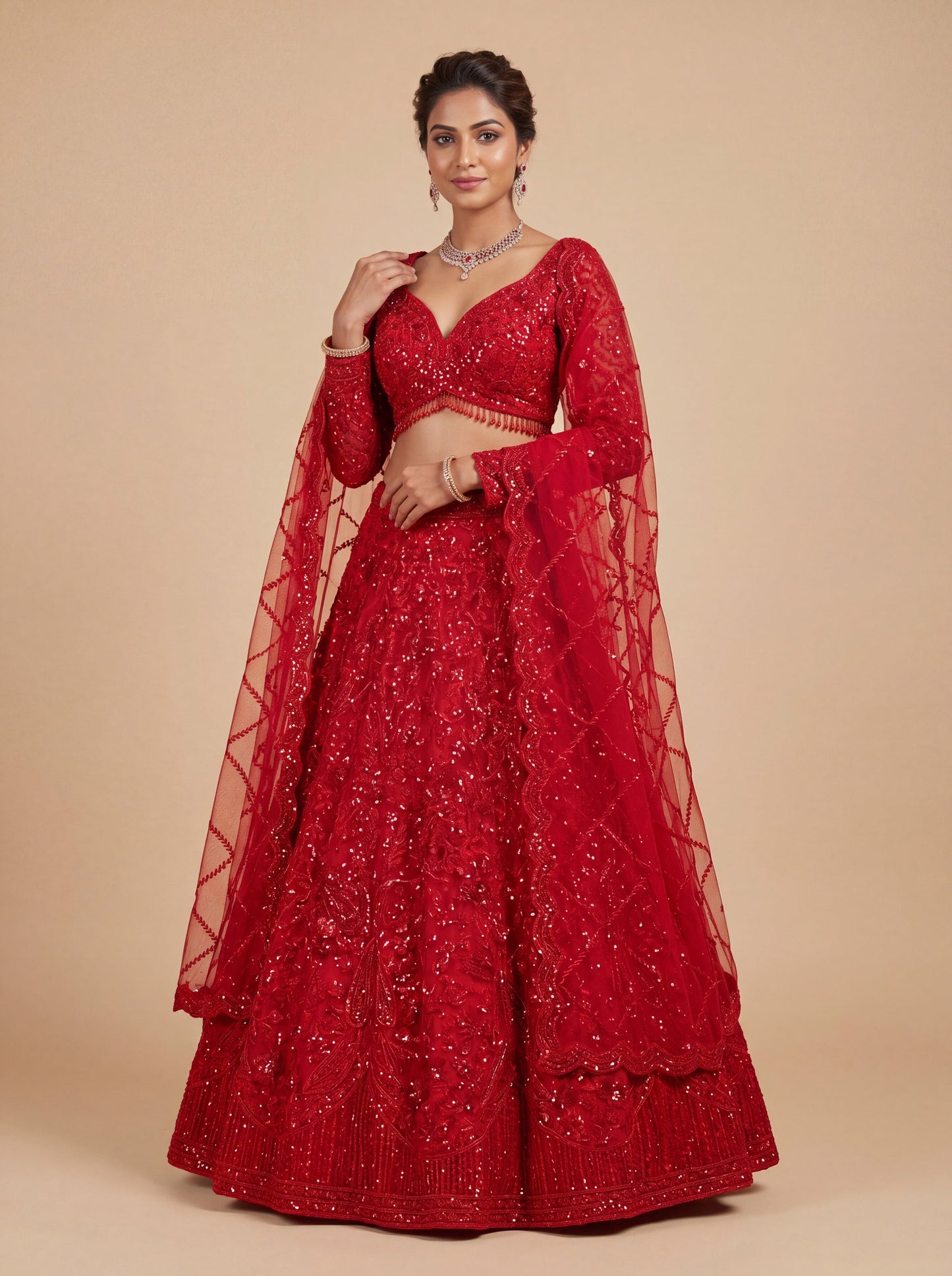 Red Signature Bridal Lehenga