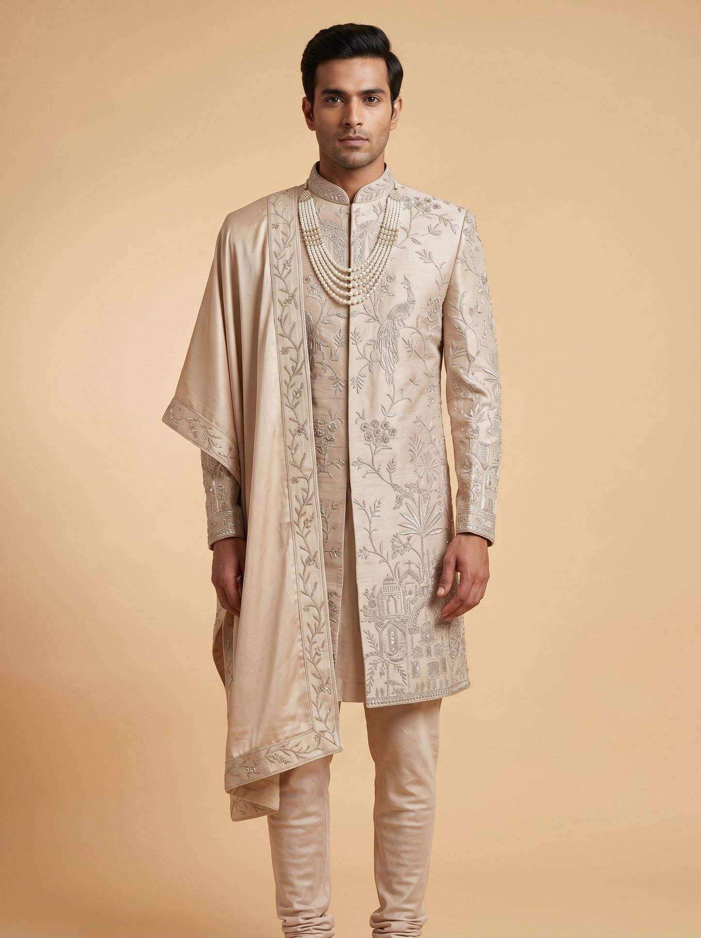 Rose Gold Royal Sherwani