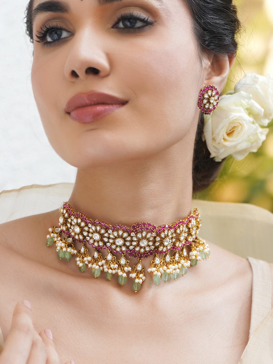 Rose & Mint Shine Necklace Set