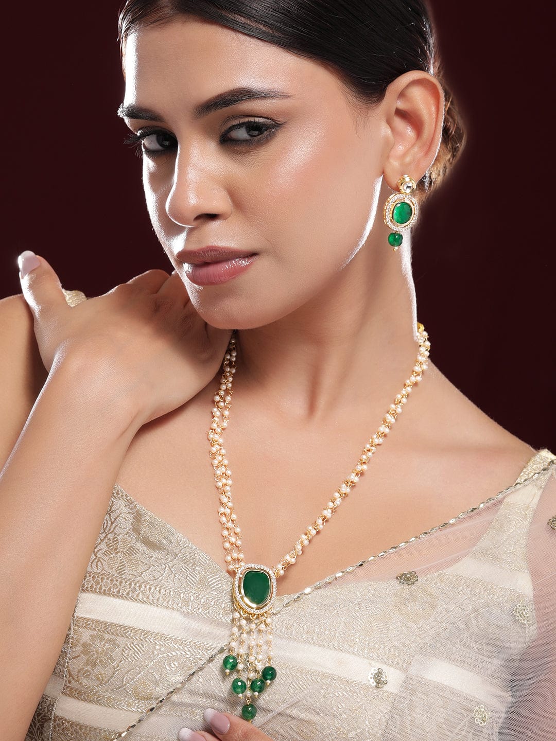Eternal Grace Green Necklace Set