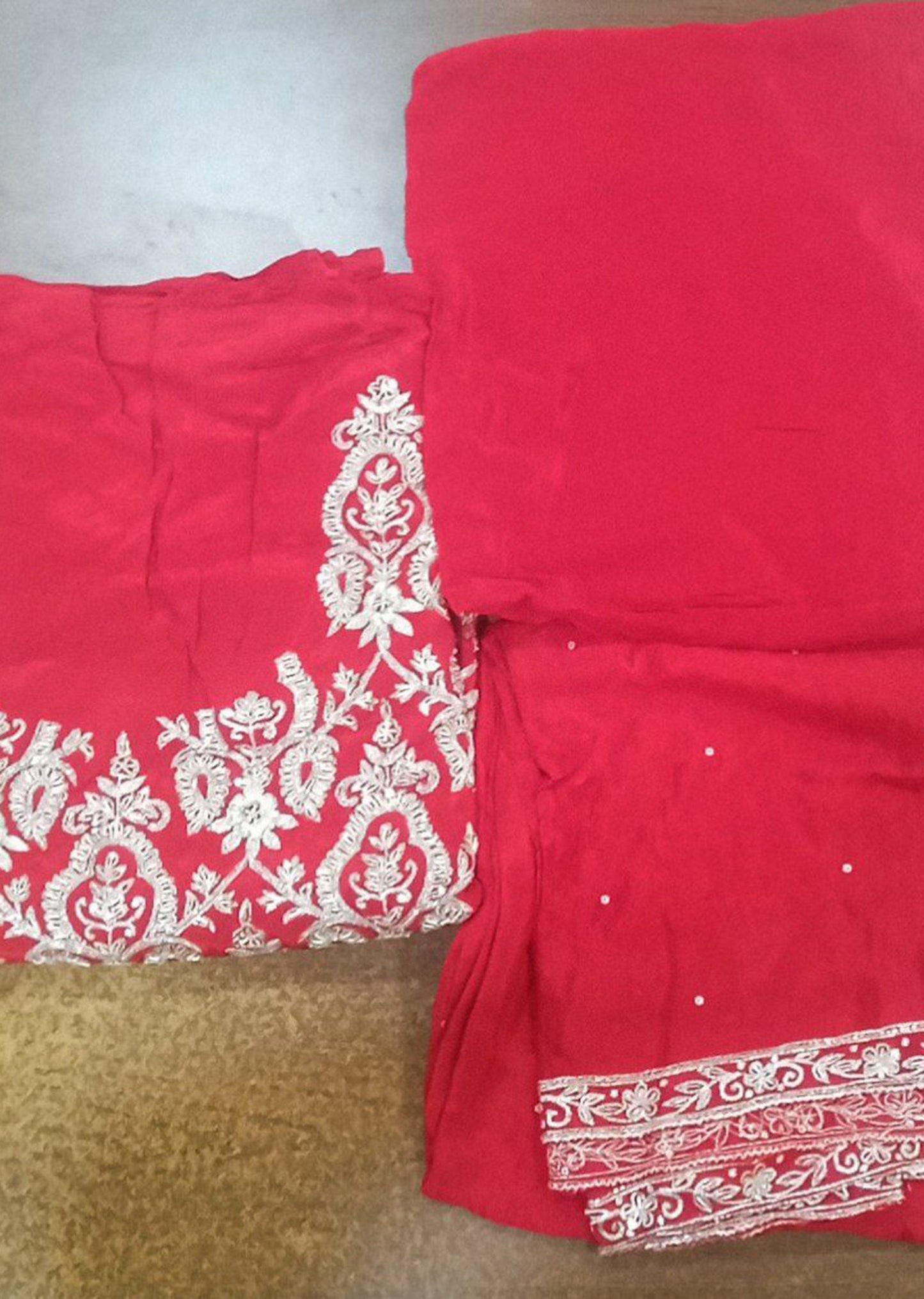Ruby Garden Opulence Dress Material