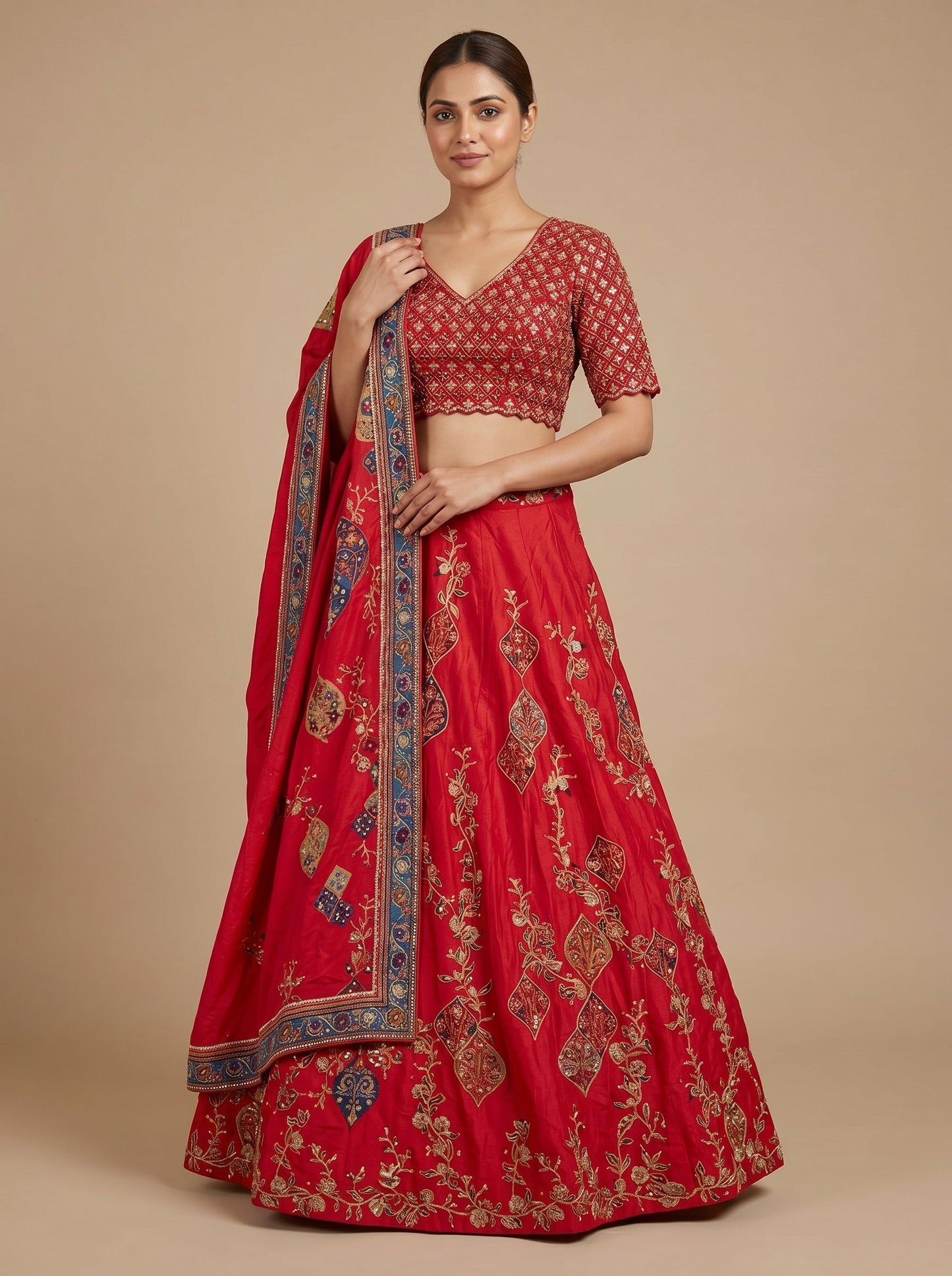 Ruby Scarlet Lehenga