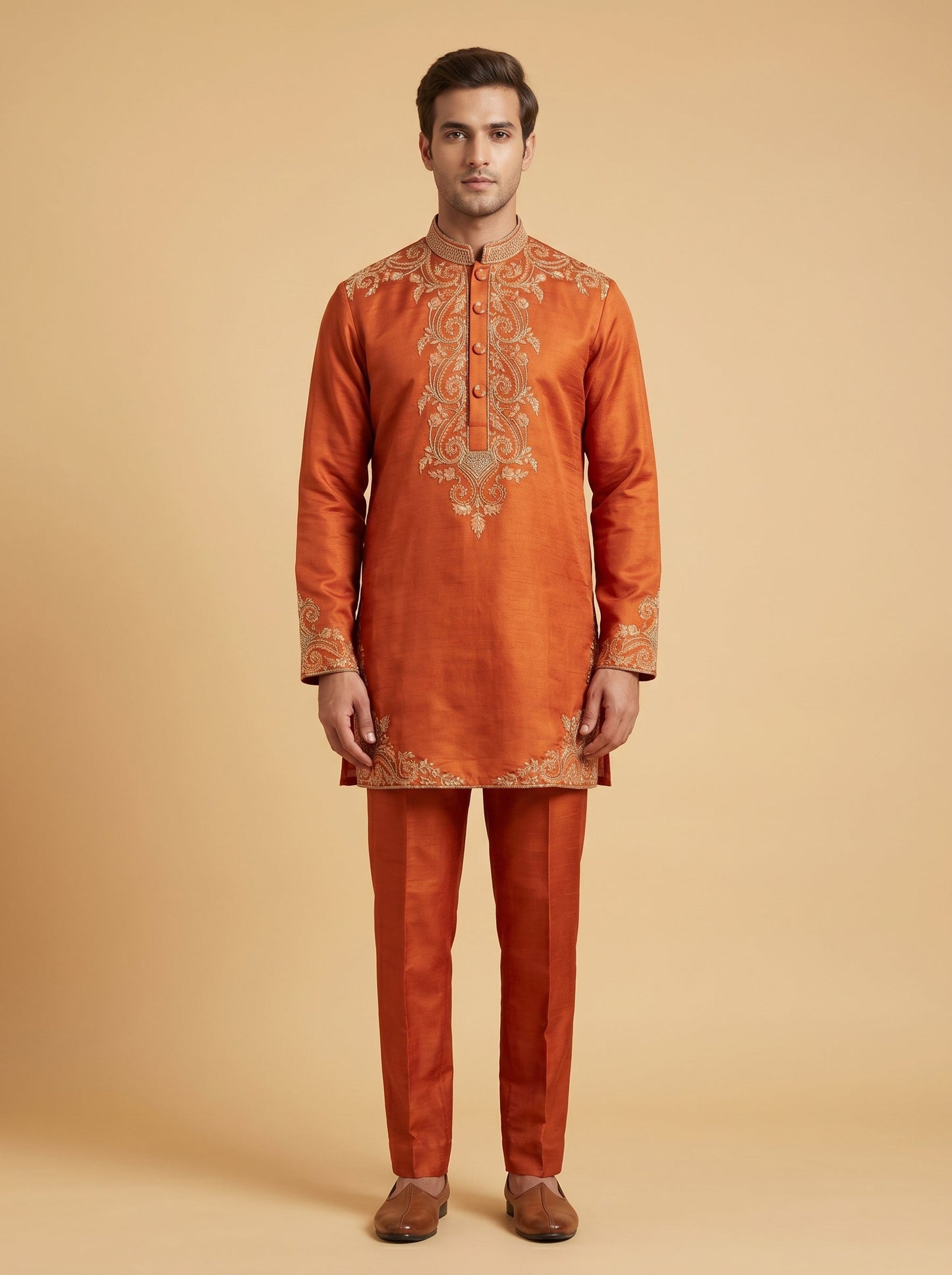 Rust Classic Kurta Set