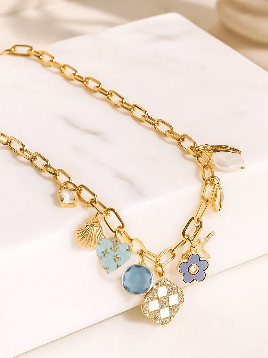 Freshly Creafted Charms Necklace Chain
