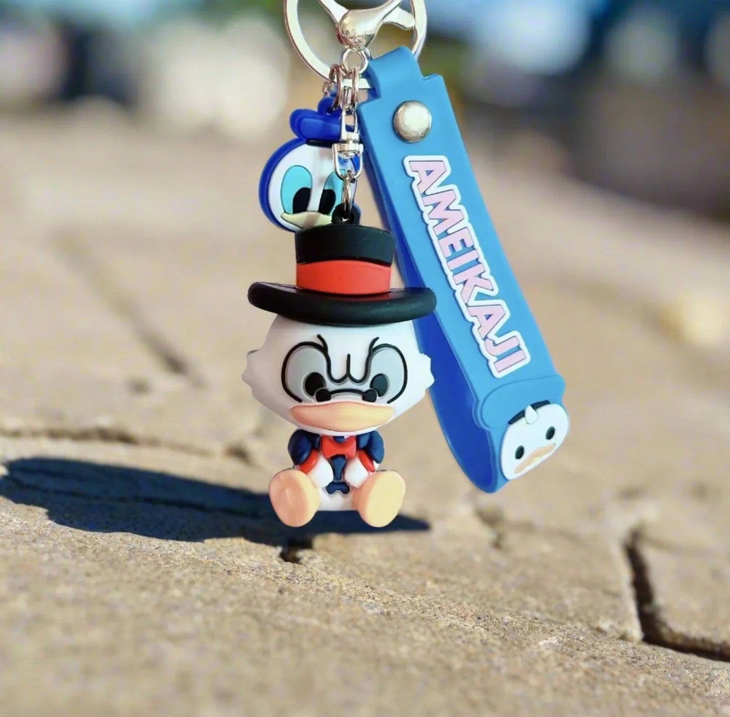 Donald Duck Lanyard Keychain | Model B | Silicone | 3D Lanyard Keychain |