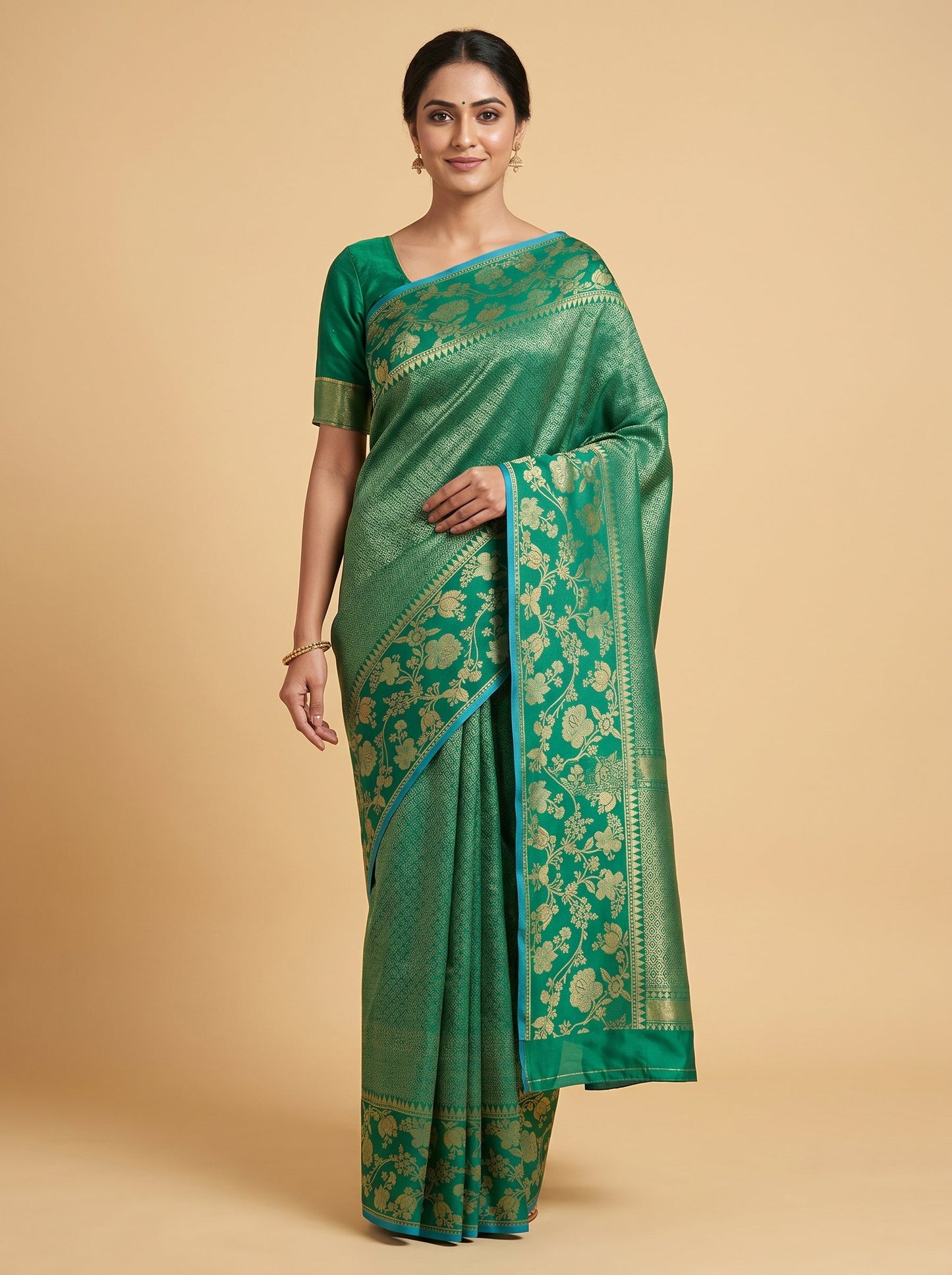 Sage Green Handloom Saree
