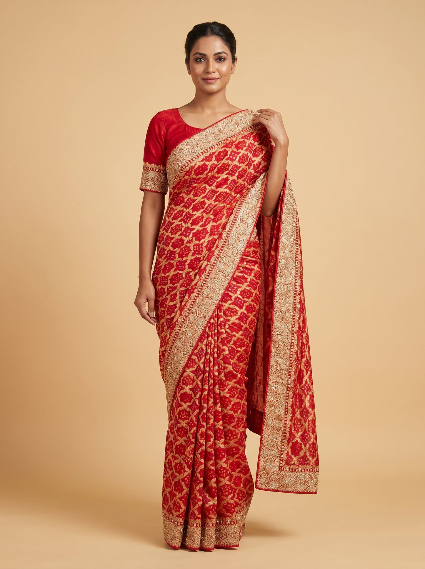 Scarlet Woven Saree