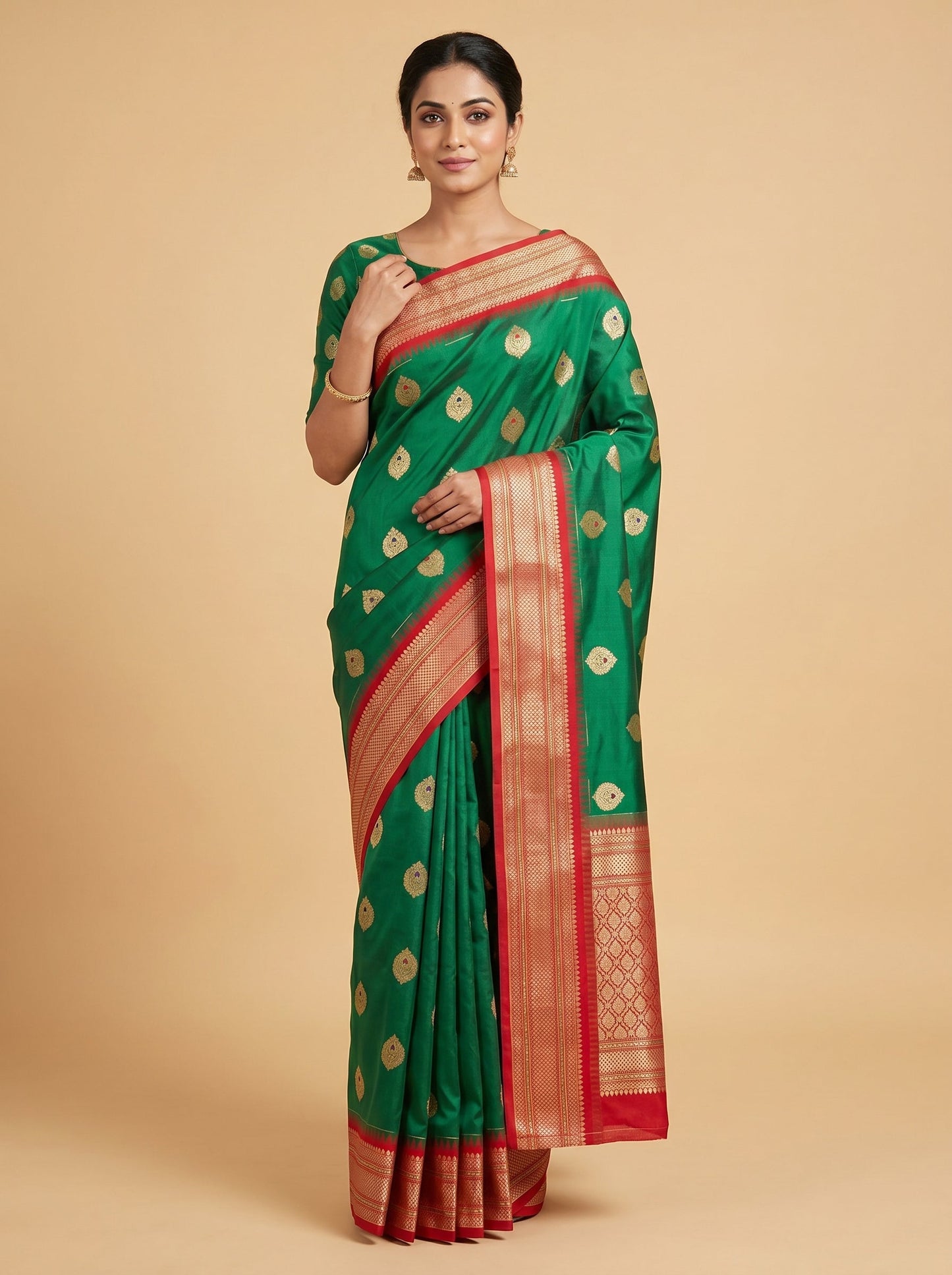 Sea Green Coastal Drift Handloom Saree