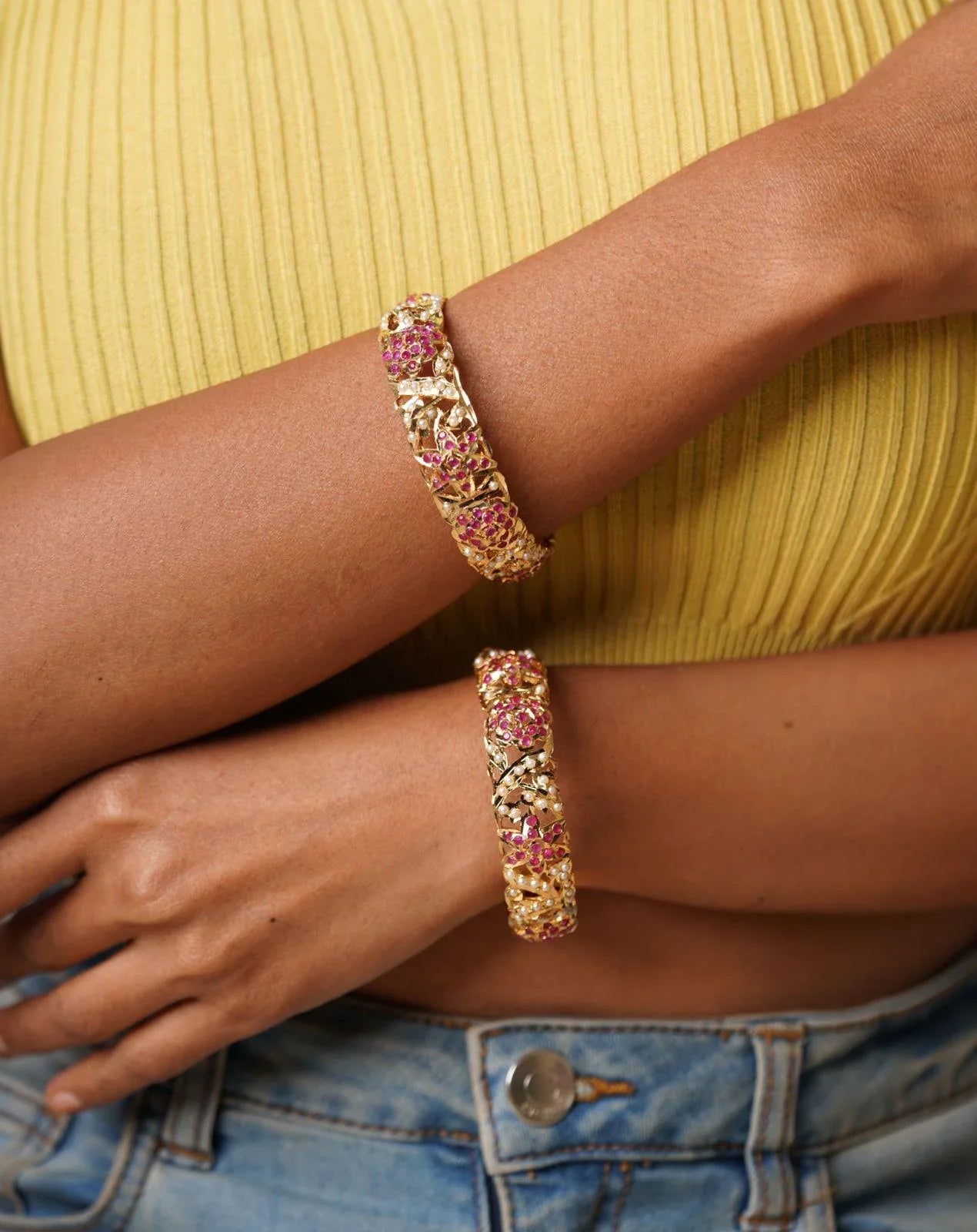 Sleek Jadaau Bangle(RED)