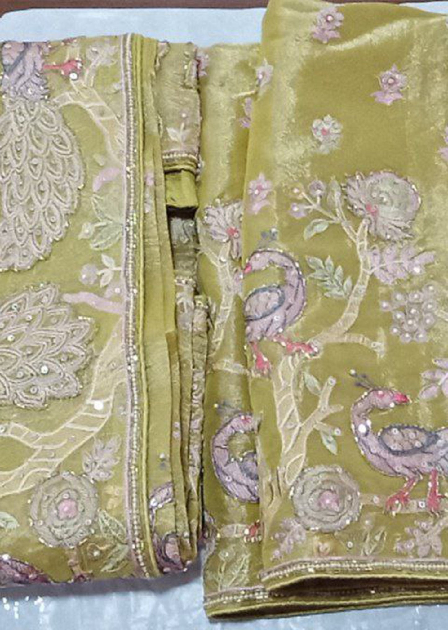 Spun Gold Dress Material
