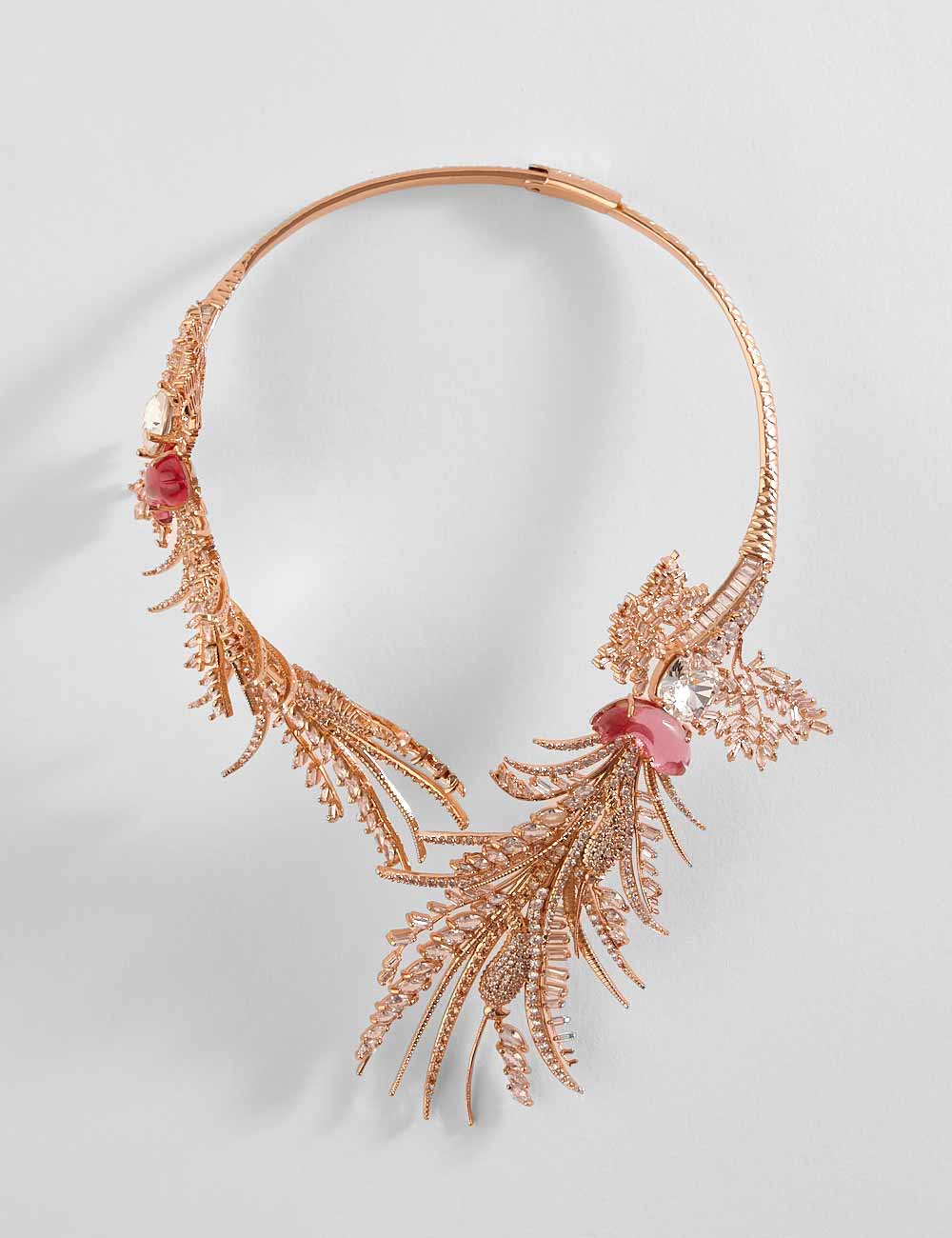 Le Sunset Palm Open Choker Necklace