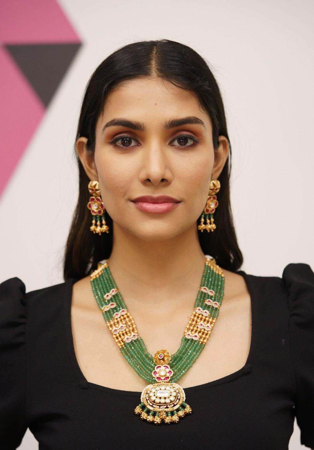 Sumitra Multi Layered Necklace Set | Sone pe Suhaga Collection
