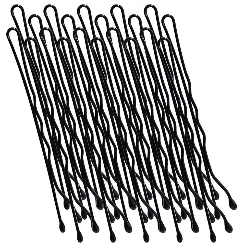 Bronson Professional Bobby Hair Pins Big Thick Black Ball Tip Metal